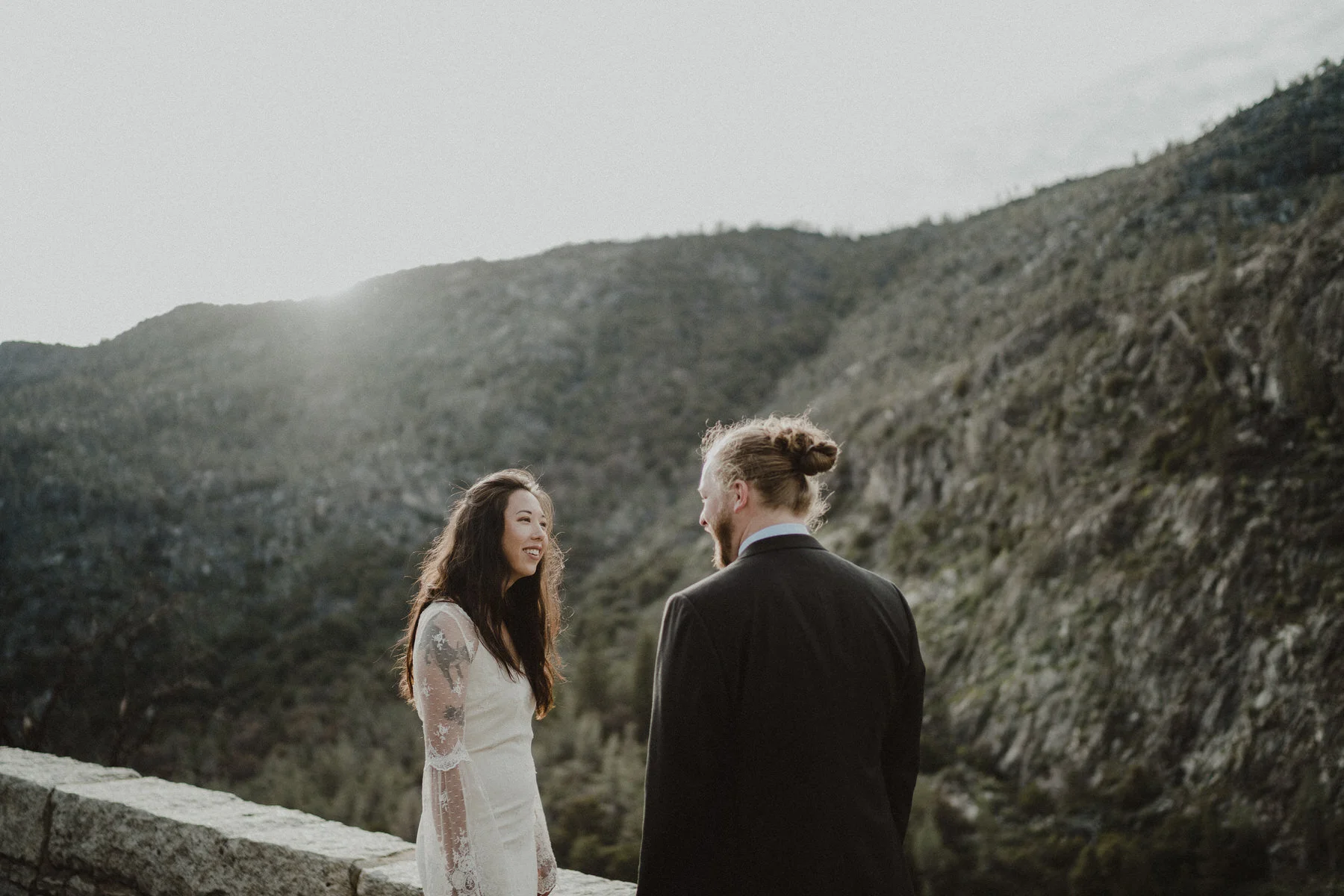 bridal portraits at Hetch Hetchy