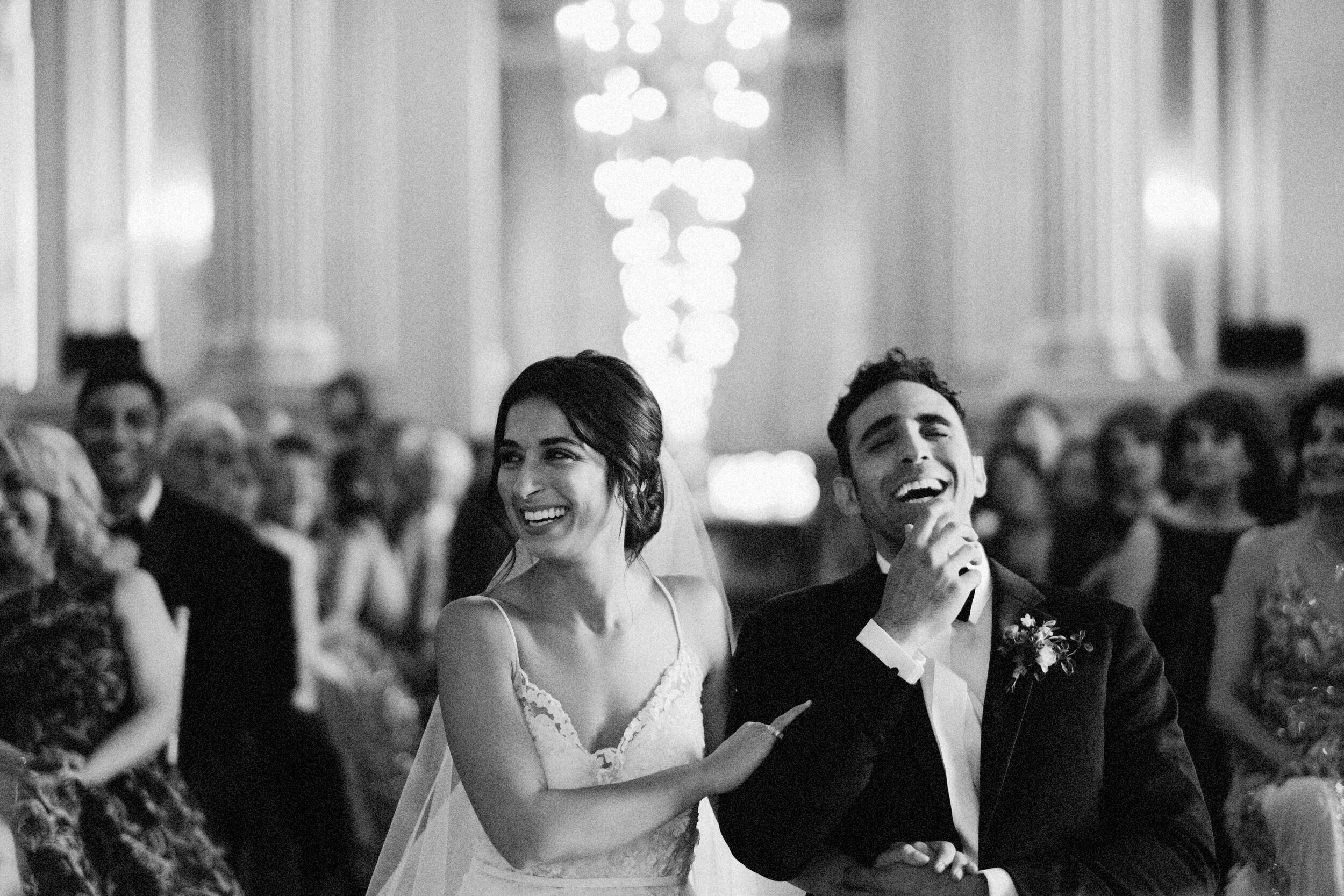 wedding couple at the ceremony spot 