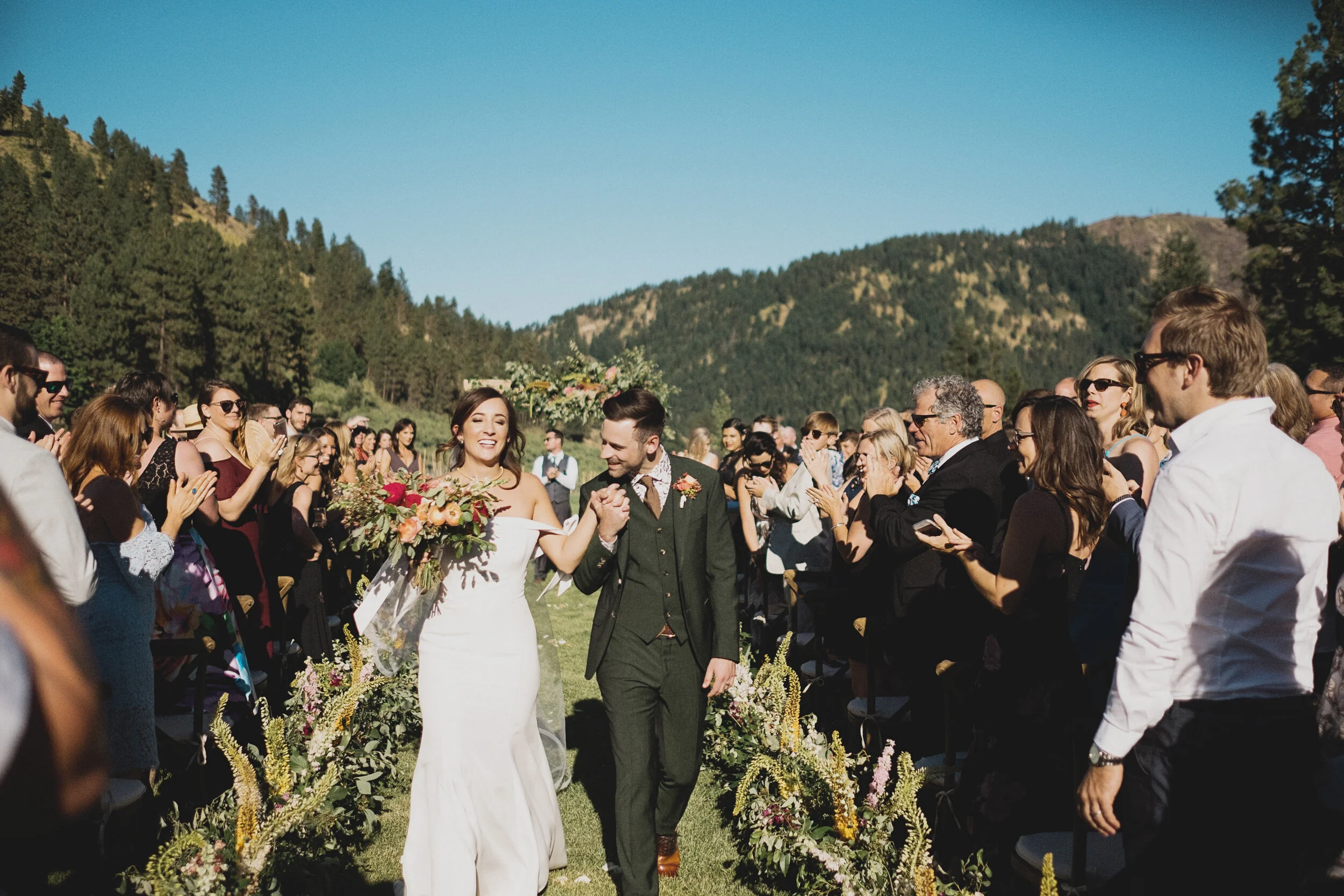 the wedding ceremony at Ryan Lewis' wedding