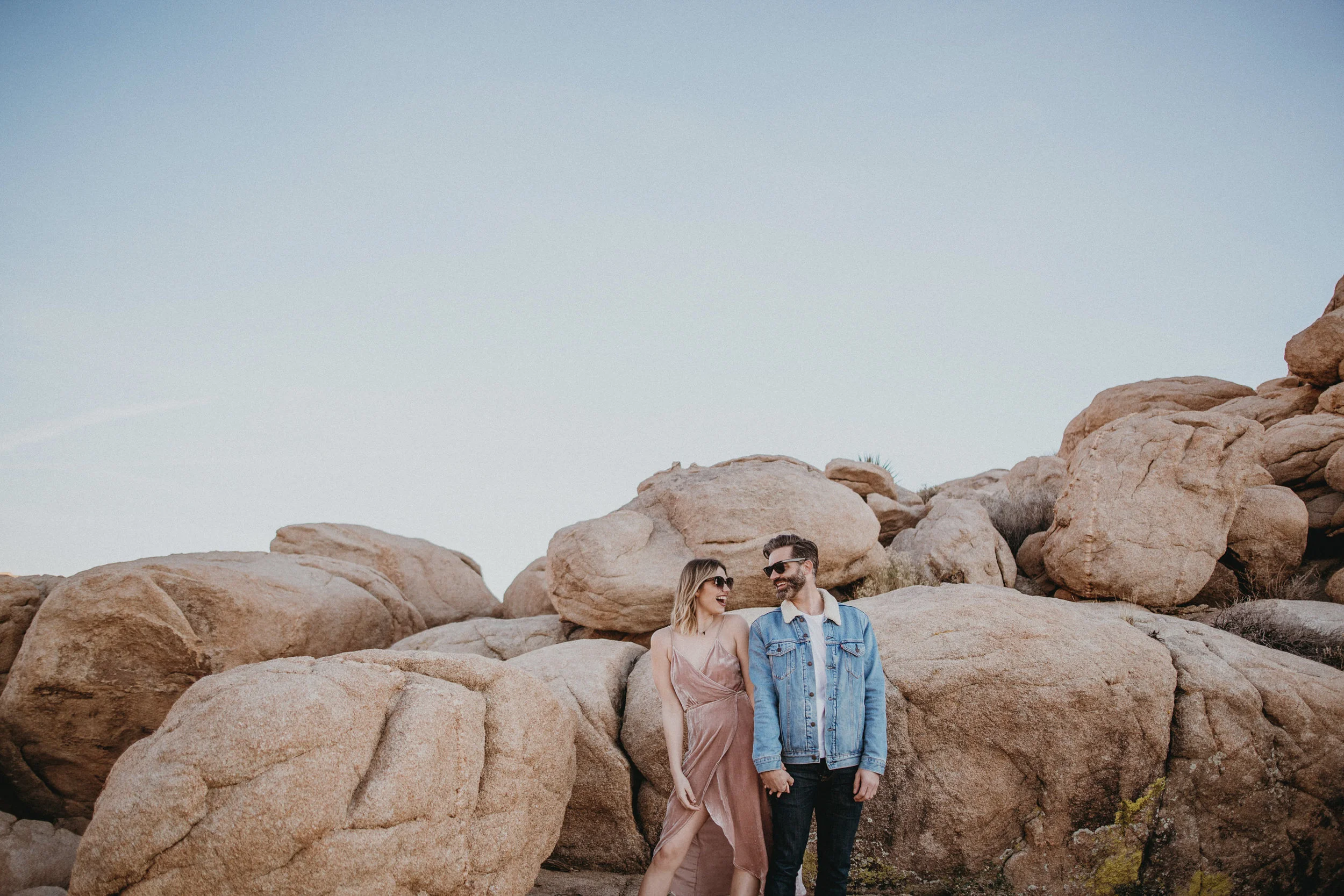 engagement photos at joshua tree