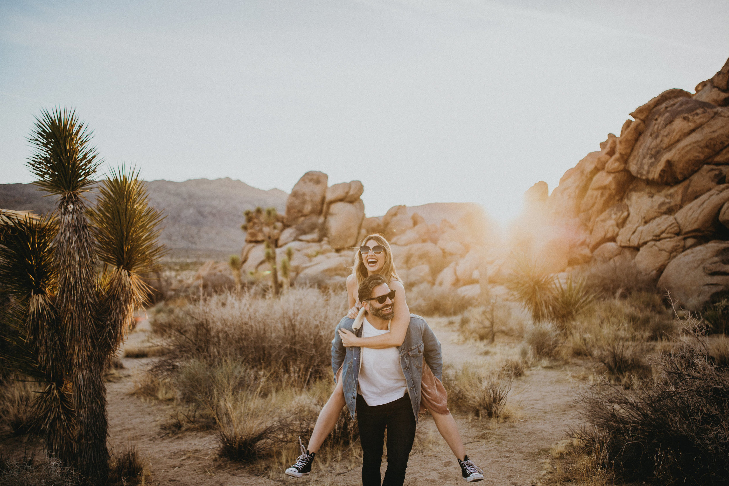 engagement photos at joshua tree