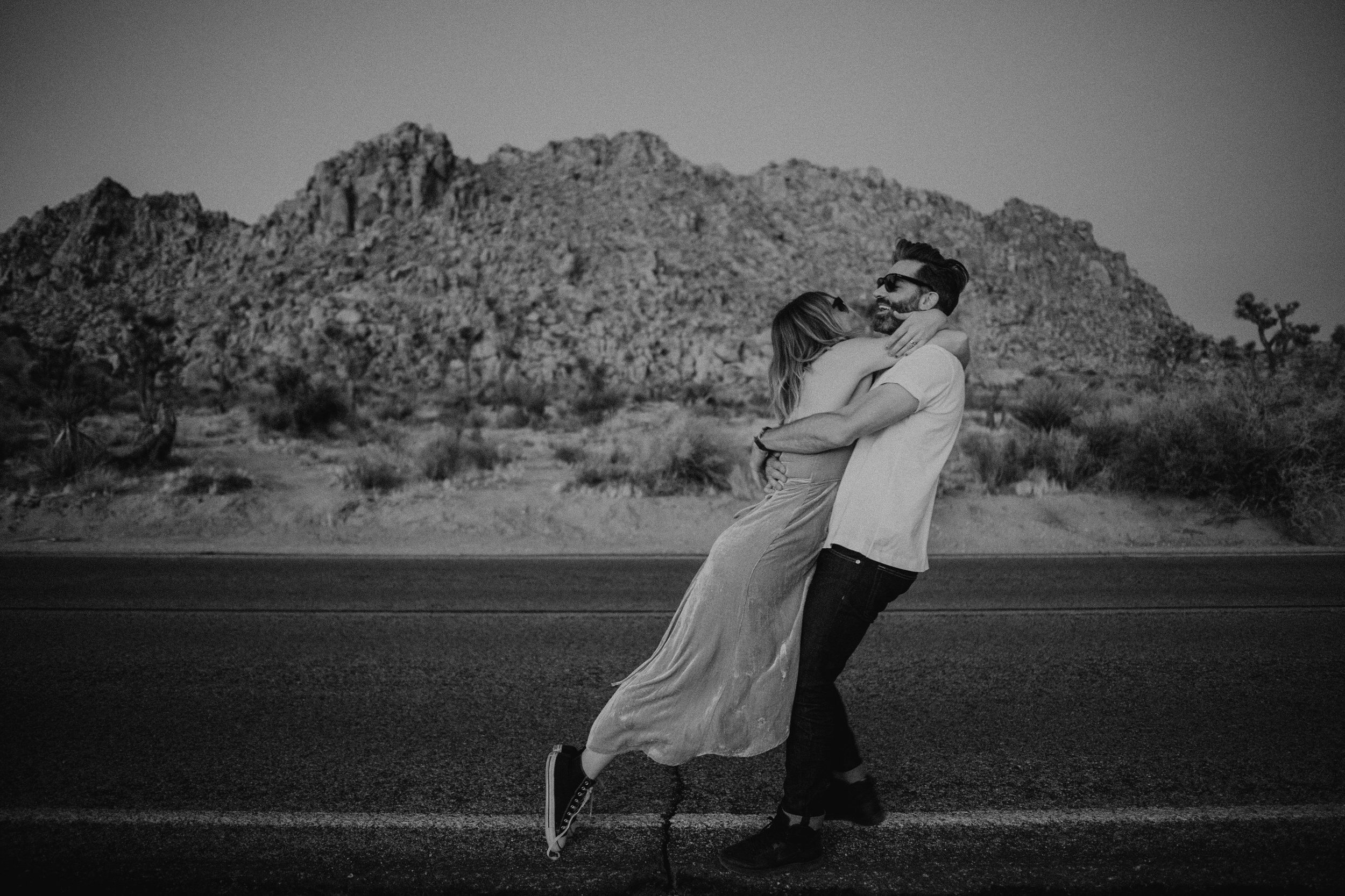 engagement photos at joshua tree