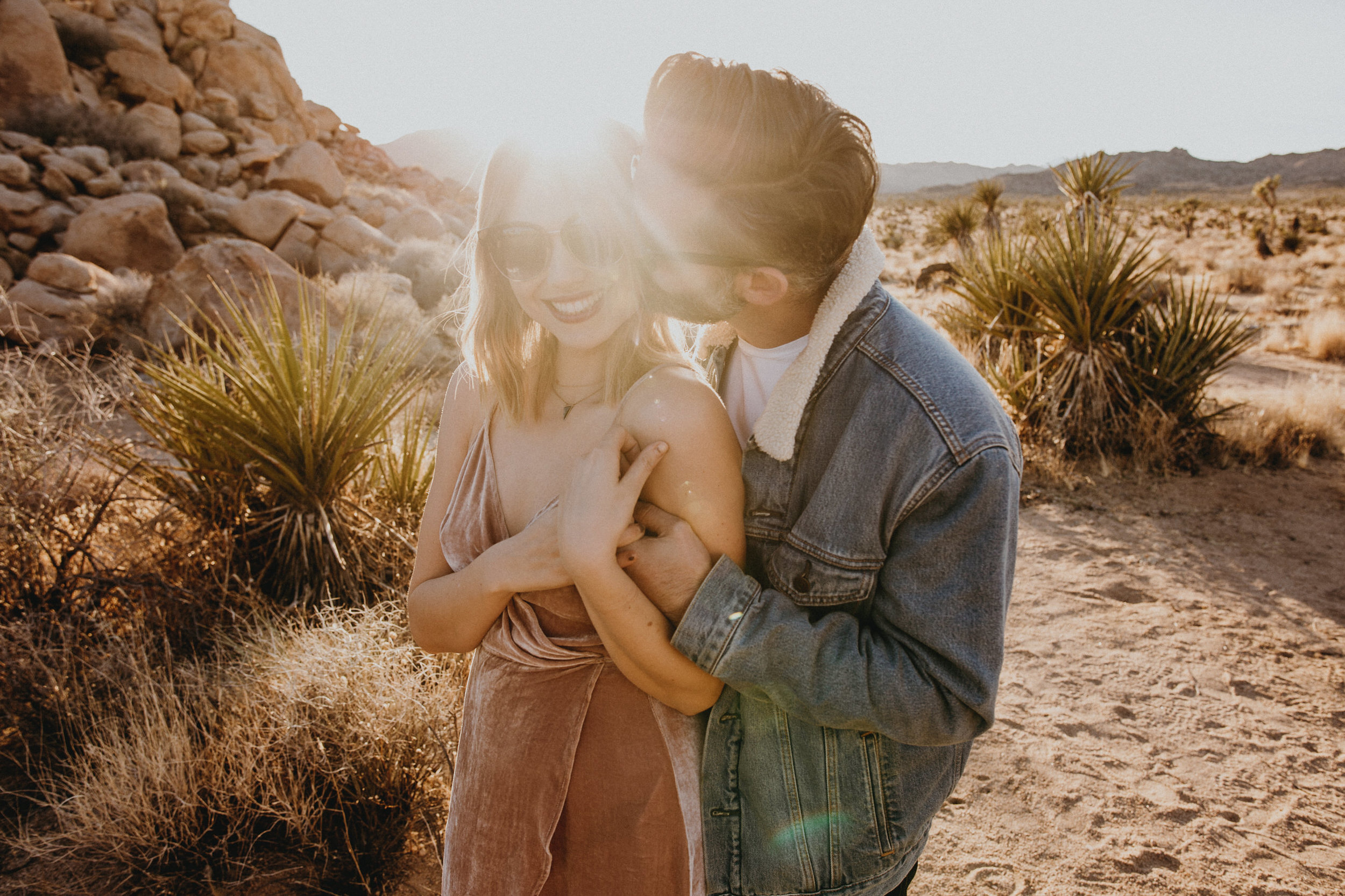 engagement photos at joshua tree