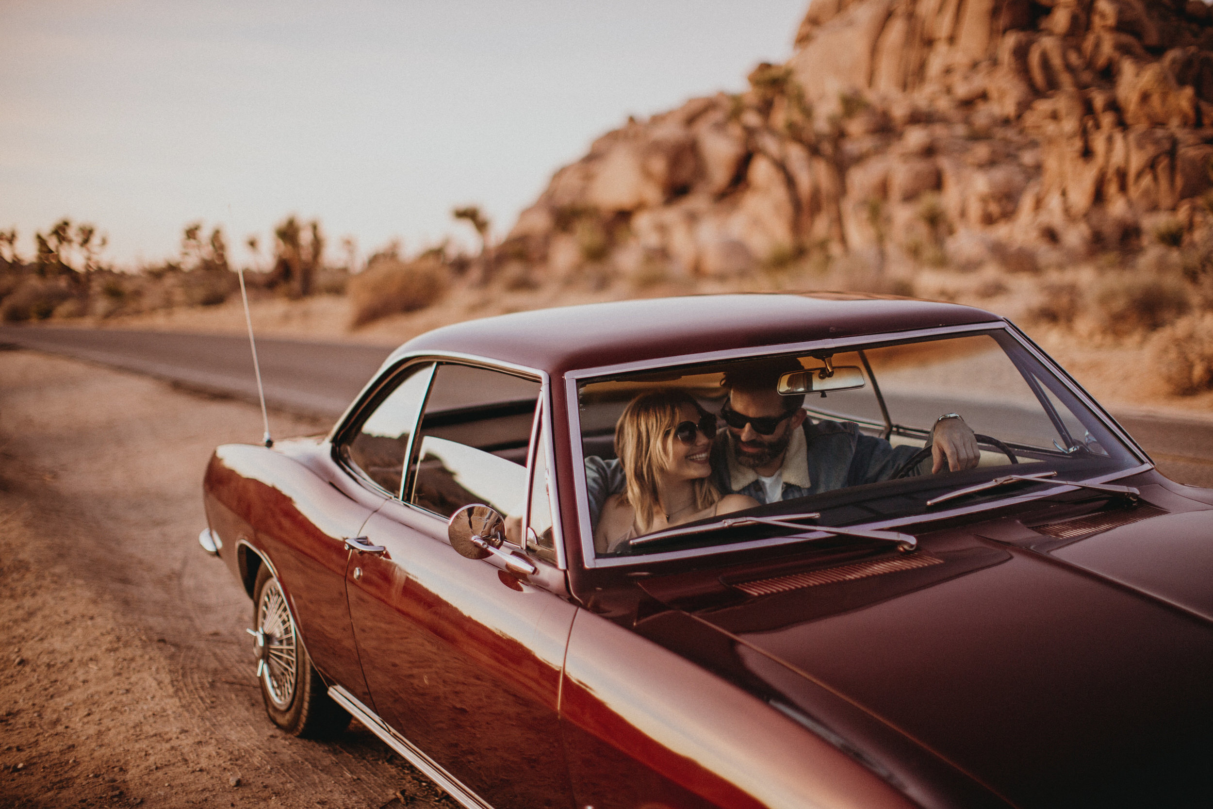 engagement photos at joshua tree