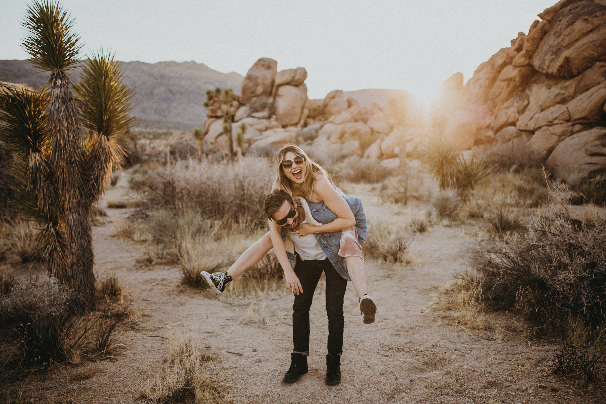 engagement photos at joshua tree