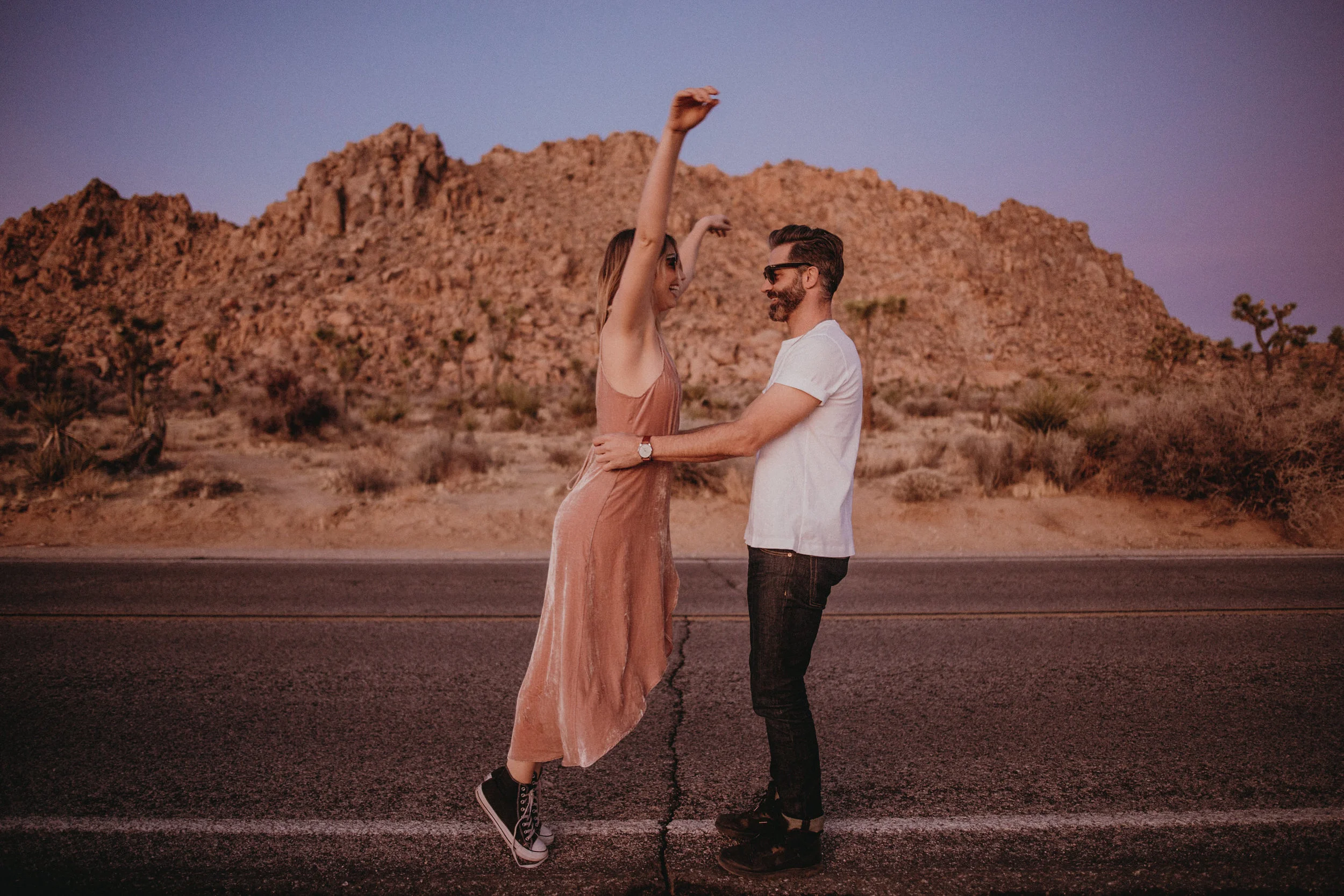 engagement photos at joshua tree