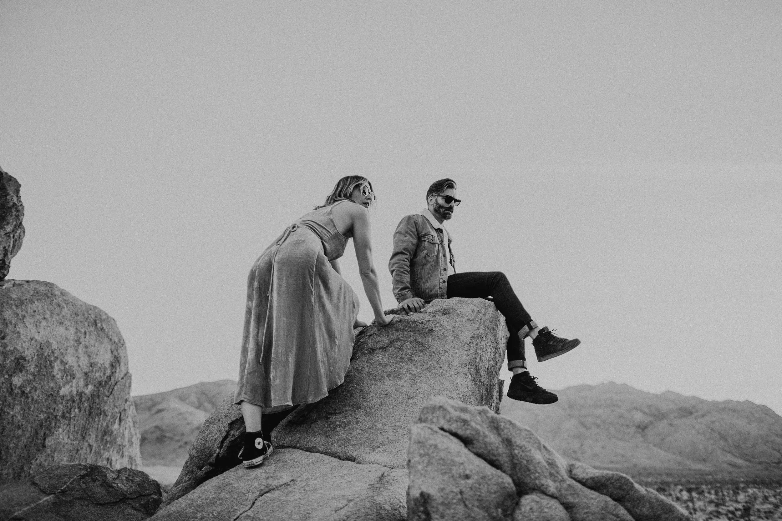 engagement photos at joshua tree