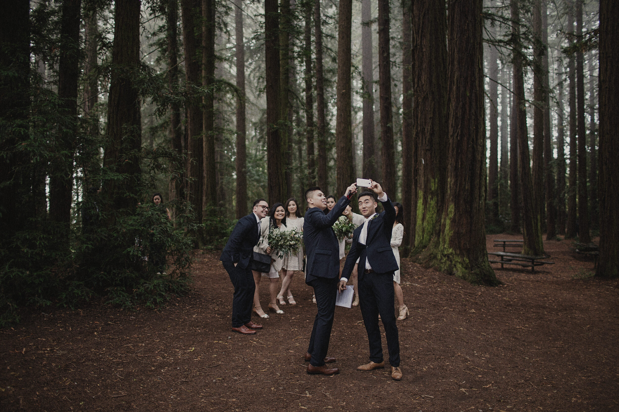 wedding guest at Roberts regional park ceremony site