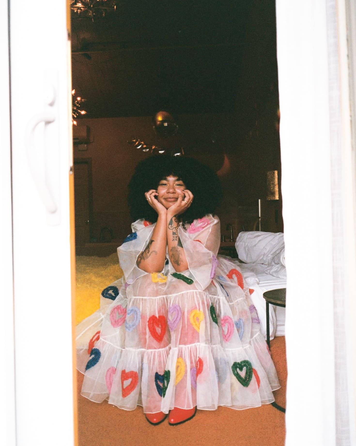 lesbian bride on her wedding day at the dive motel 