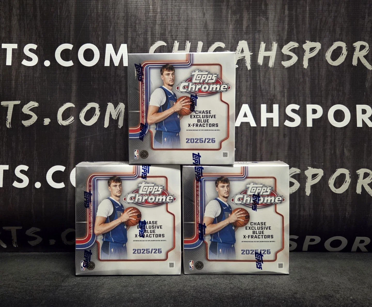 #120B 1-Random Team - 3-Box Topps Chrome Mega