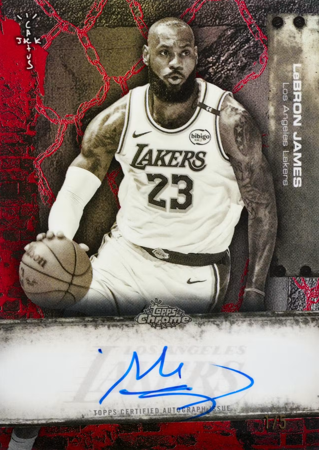 #968T PYT - 1-Box Topps Chrome Cactus Jack Hobby 2025-26 NBA