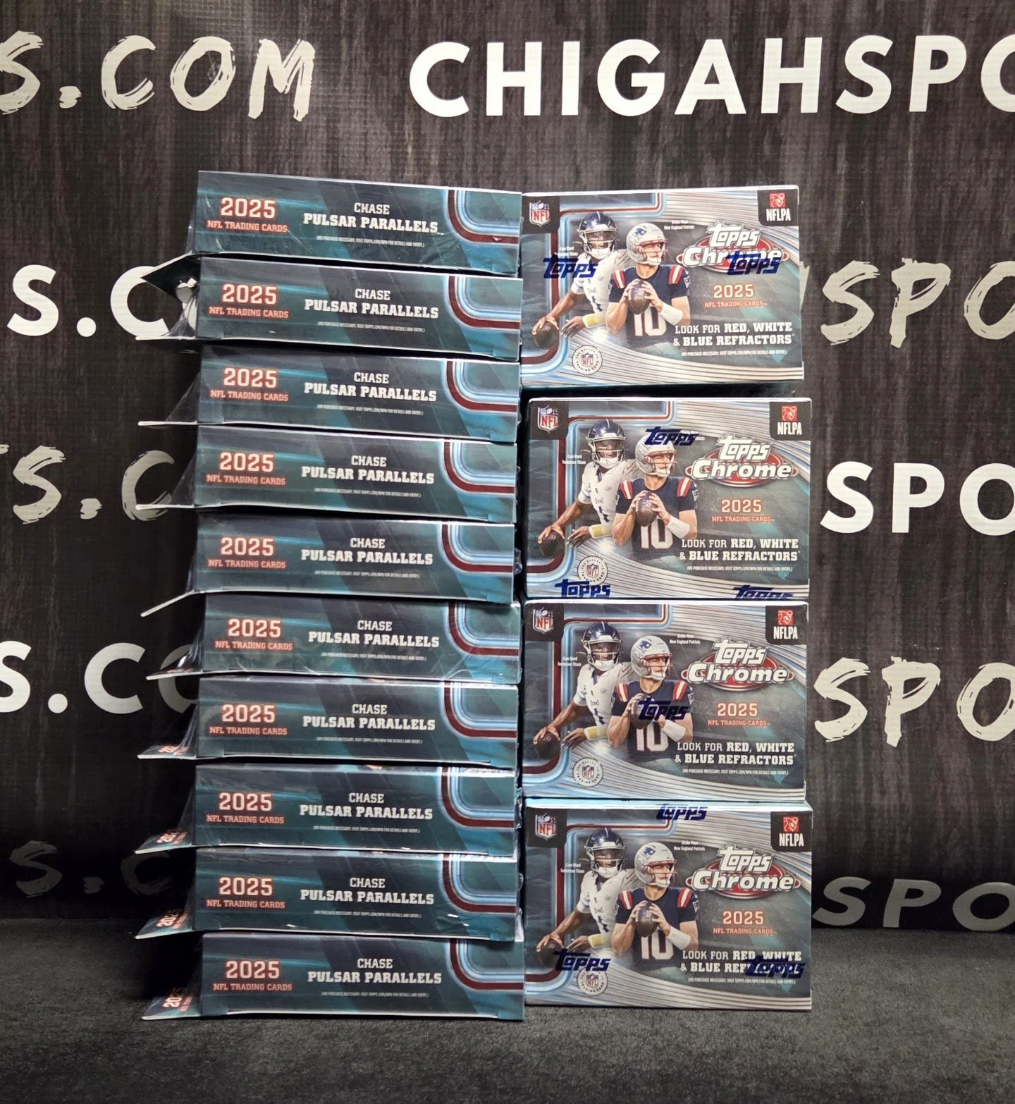 #646T 1-Random Team - 14-Box Topps Chrome Hanger/Blaster Mixer NFL 2025