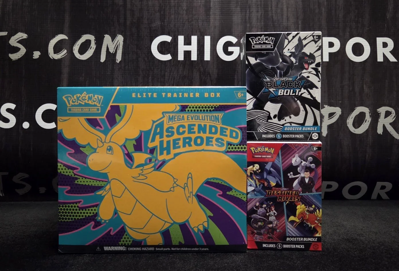 #303T Random-Element 3-Box Pokemon ETB Mixer