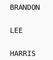 brandon lee harris