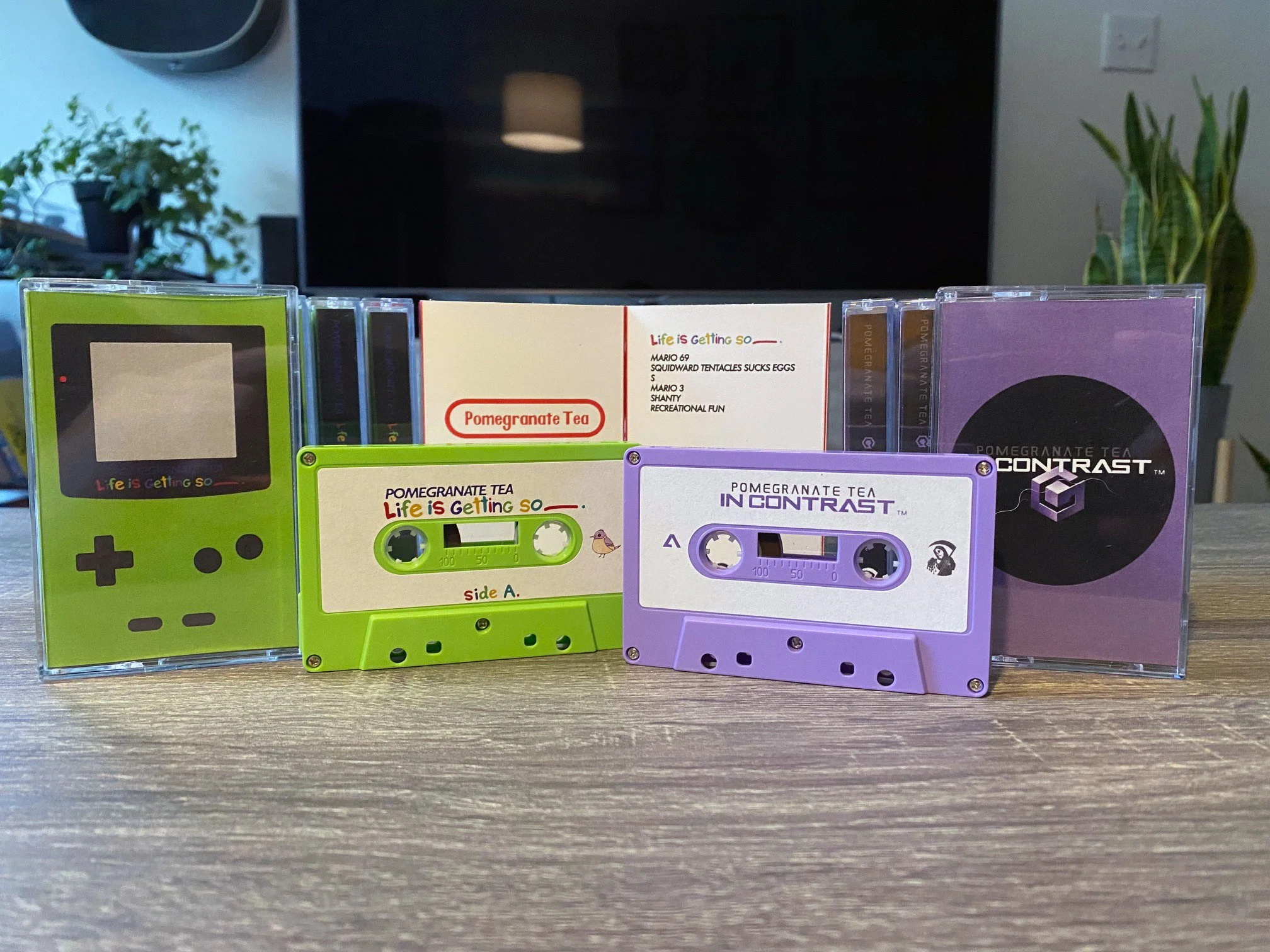 Pomegranate Tea – 'In Contrast' + 'Life Is Getting So ____.' Double Cassette