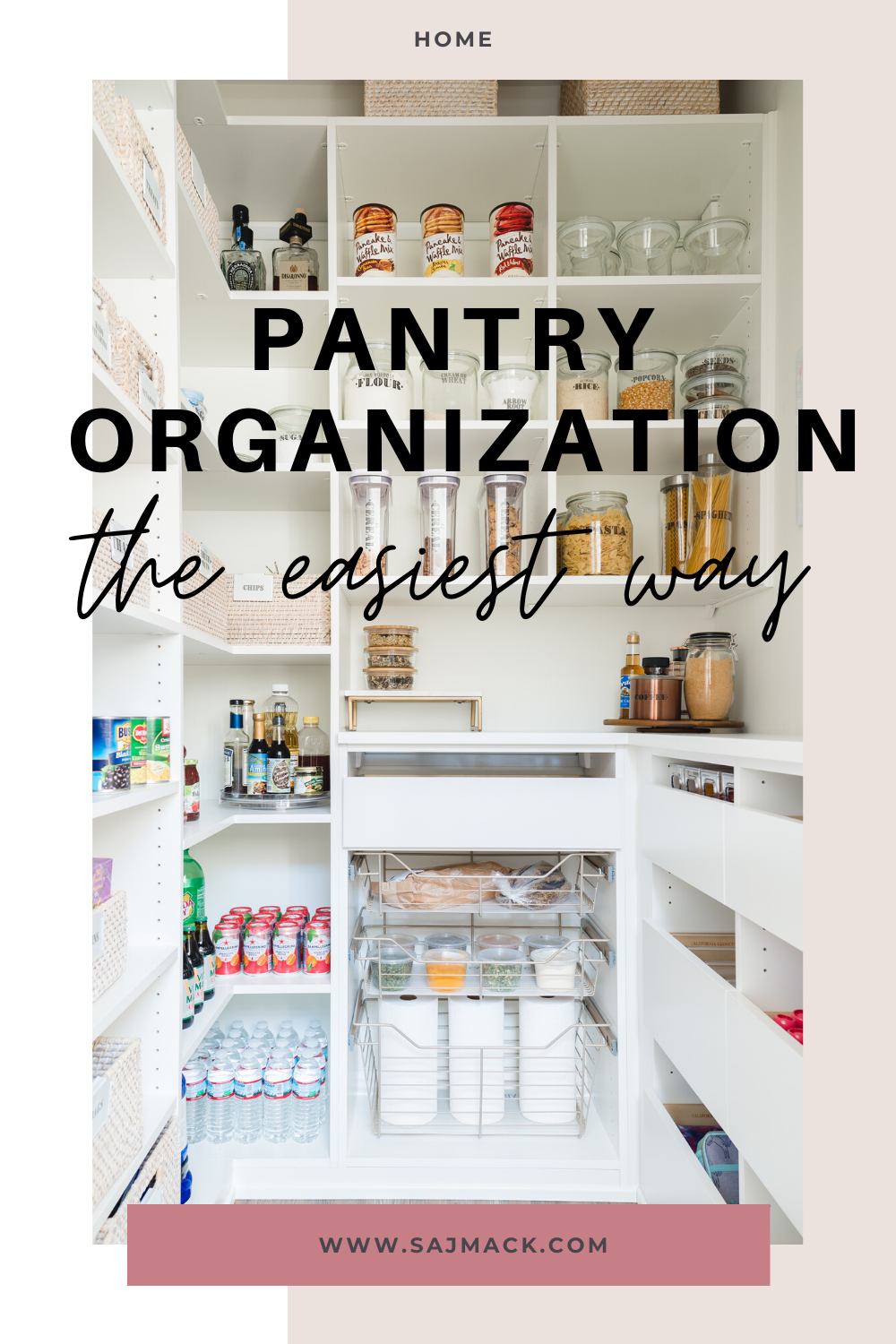 organized walk in pantry