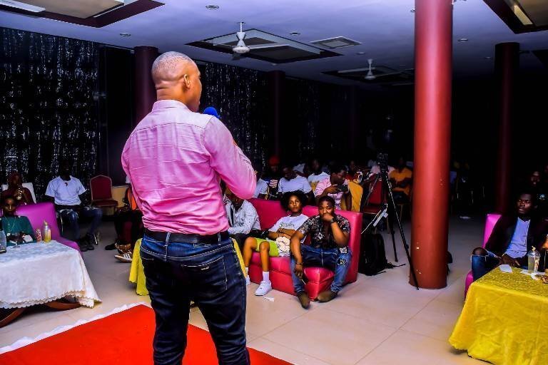 Shubert Mwarabu at the Spesho Live Comedy Show