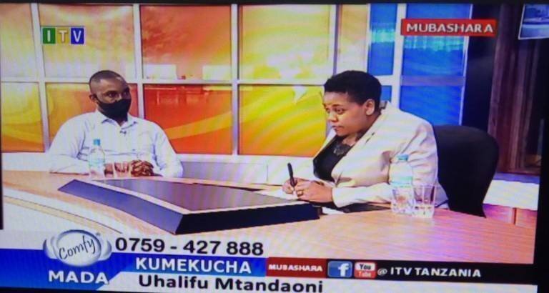 Shubert Mwarabu at ITV Tanzania Program, Kumekucha