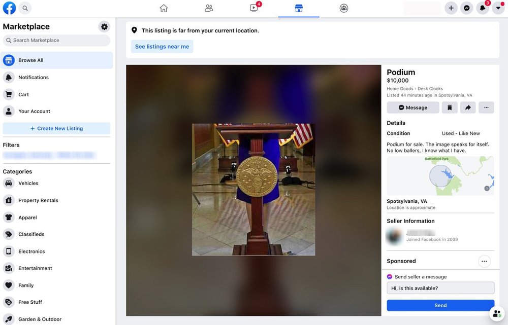 congressional podium fake facebook marketplace.jpeg