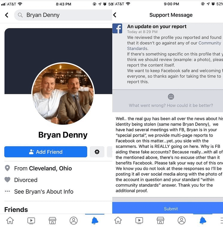 bryan denny reporting fake profile facebook.png