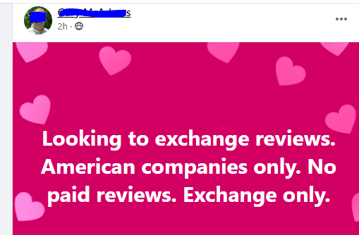 review exchange fraud facebook group.PNG