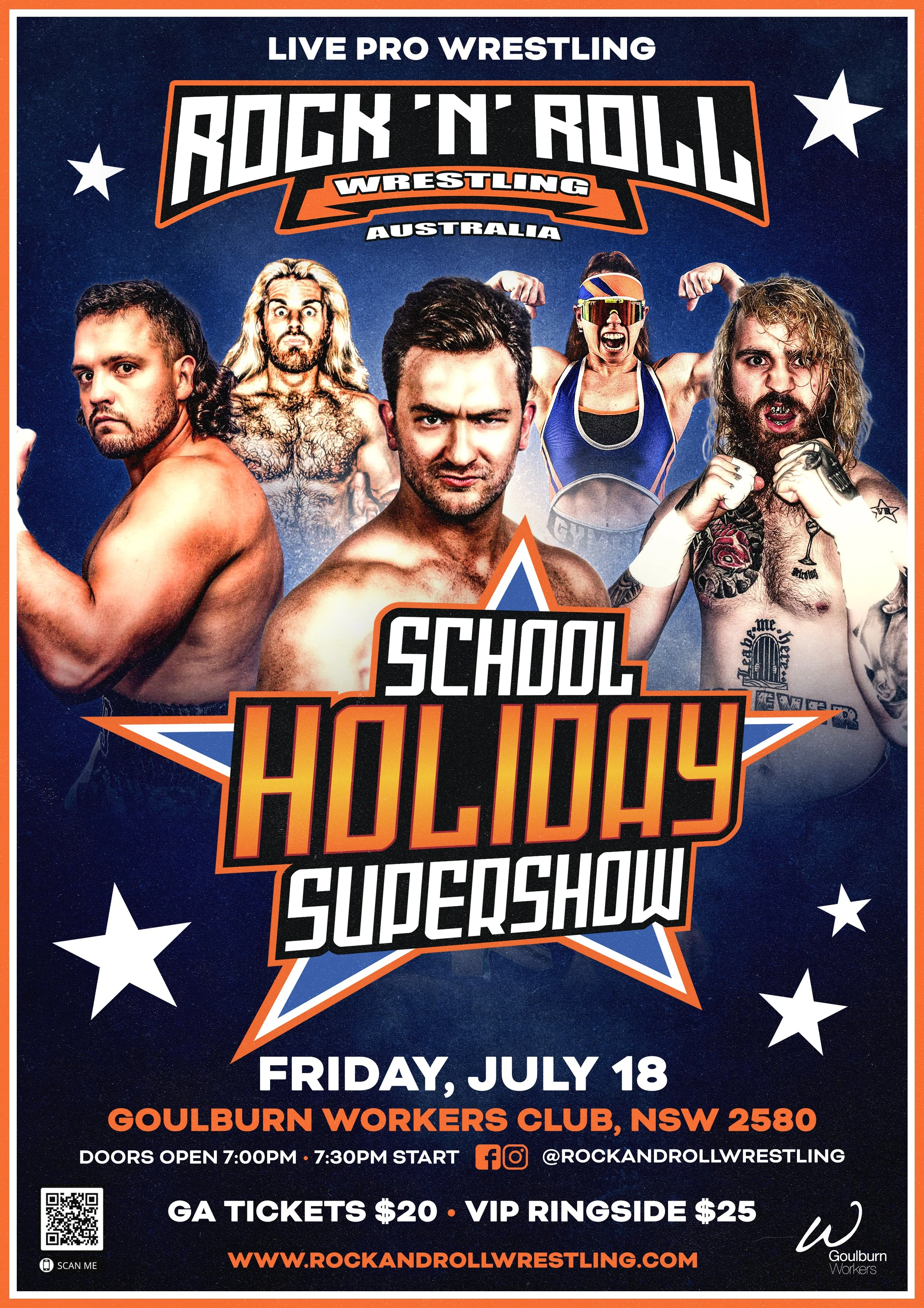Rock 'N' Roll Wrestling Australia - School Holiday Supershow
