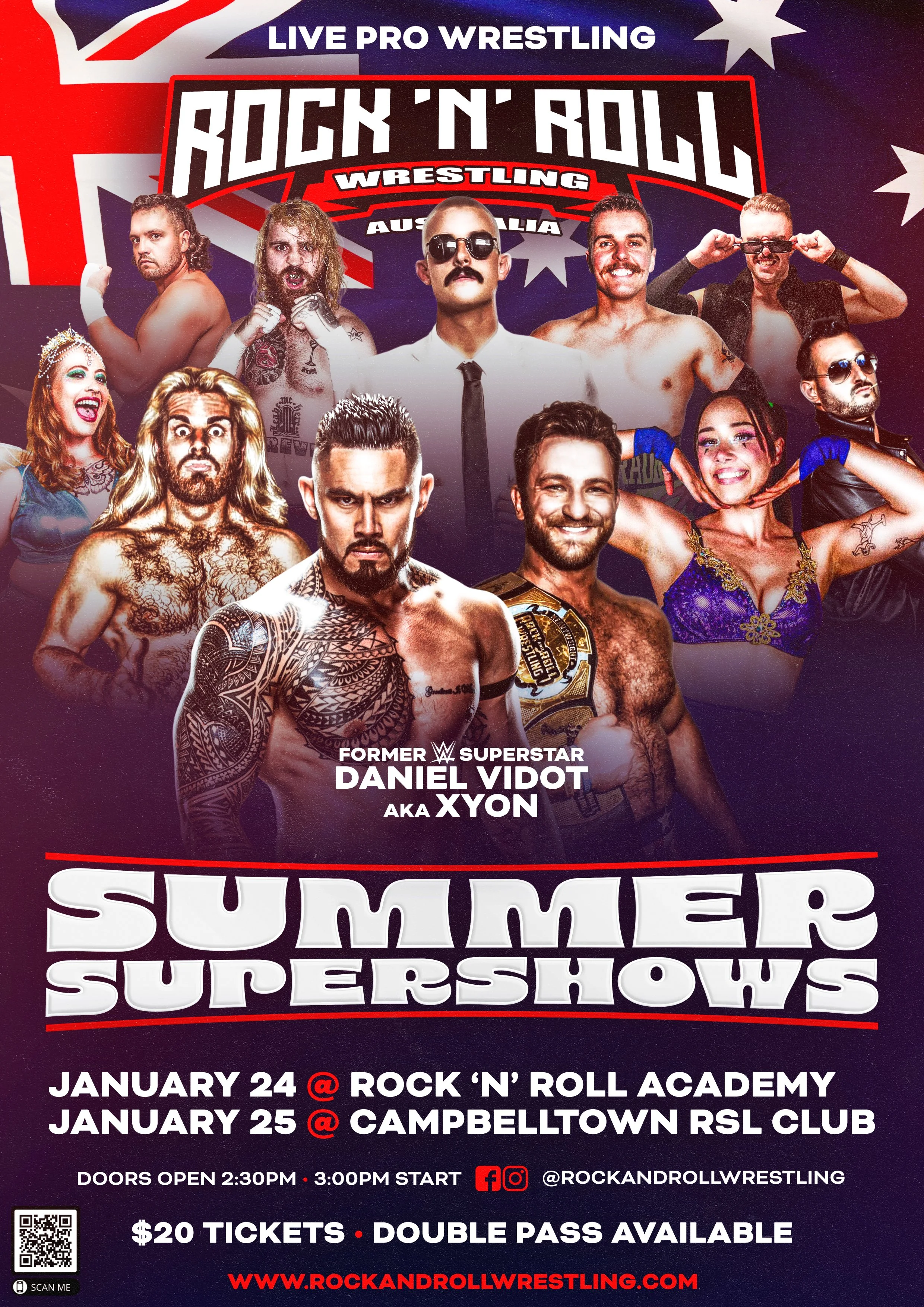 Rock 'N' Roll Wrestling Australia - Summer Supershows