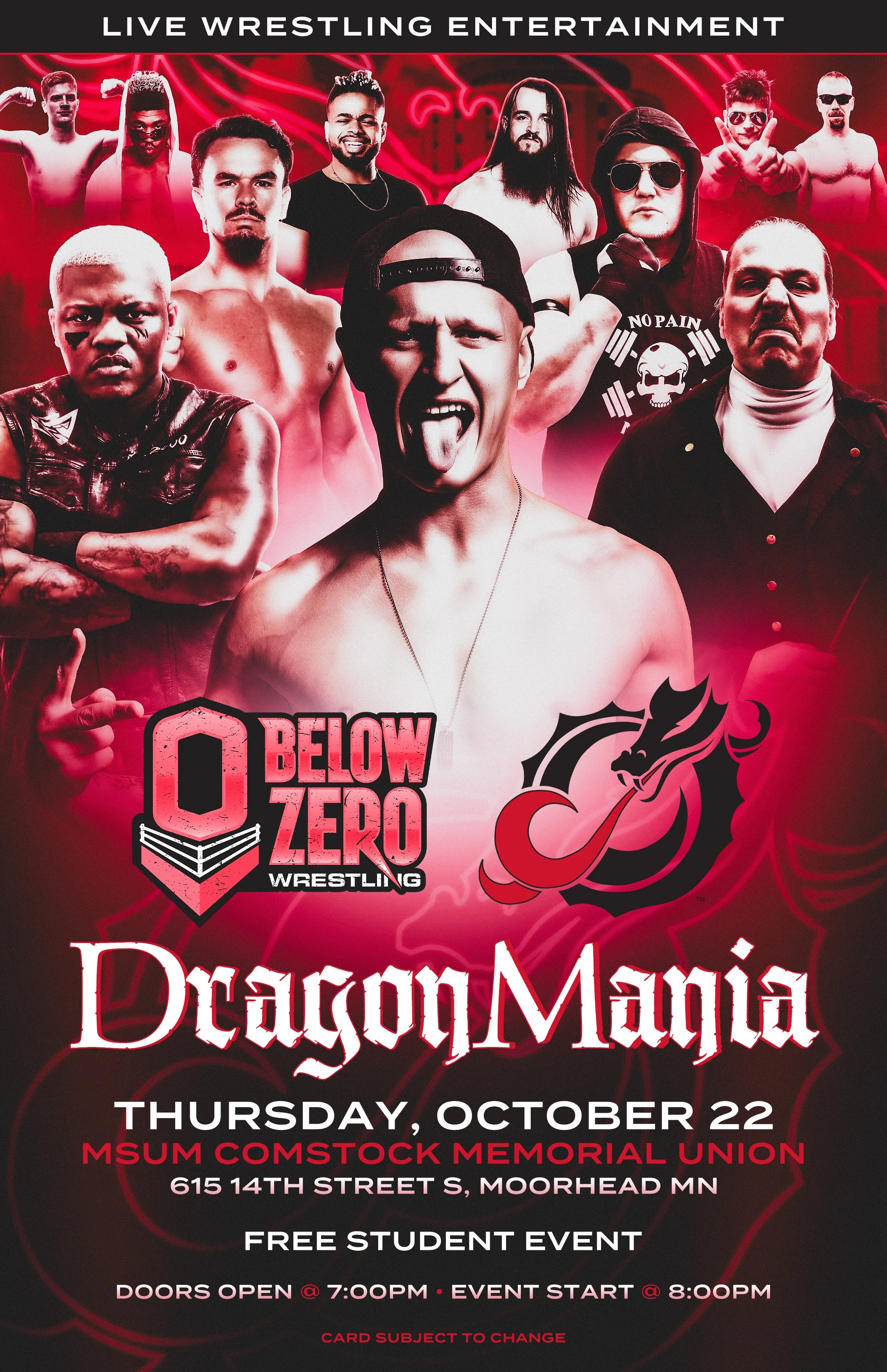 Below Zero Wrestling x MSUM - DragonMania