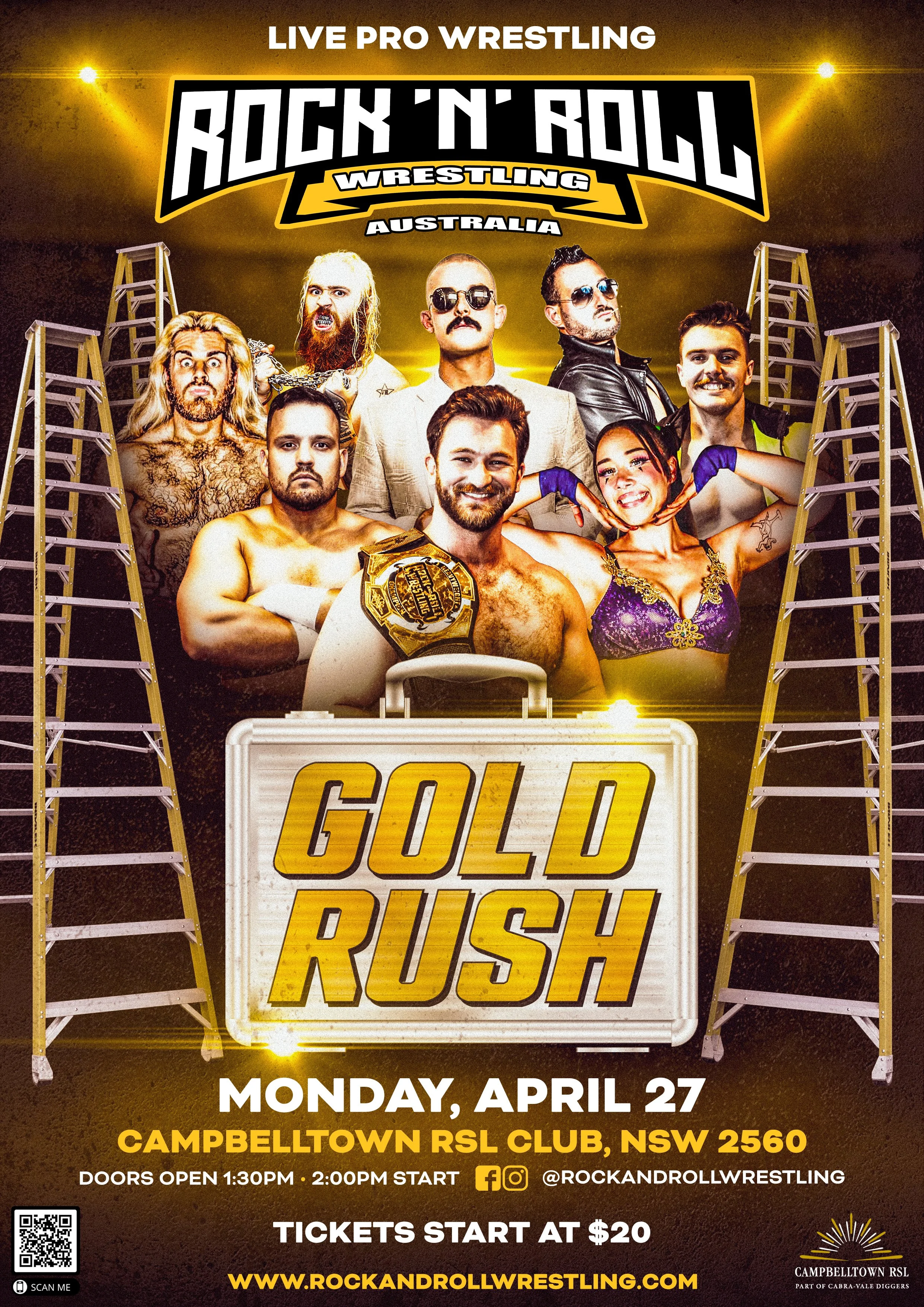 Rock 'N' Roll Wrestling Australia - Gold Rush