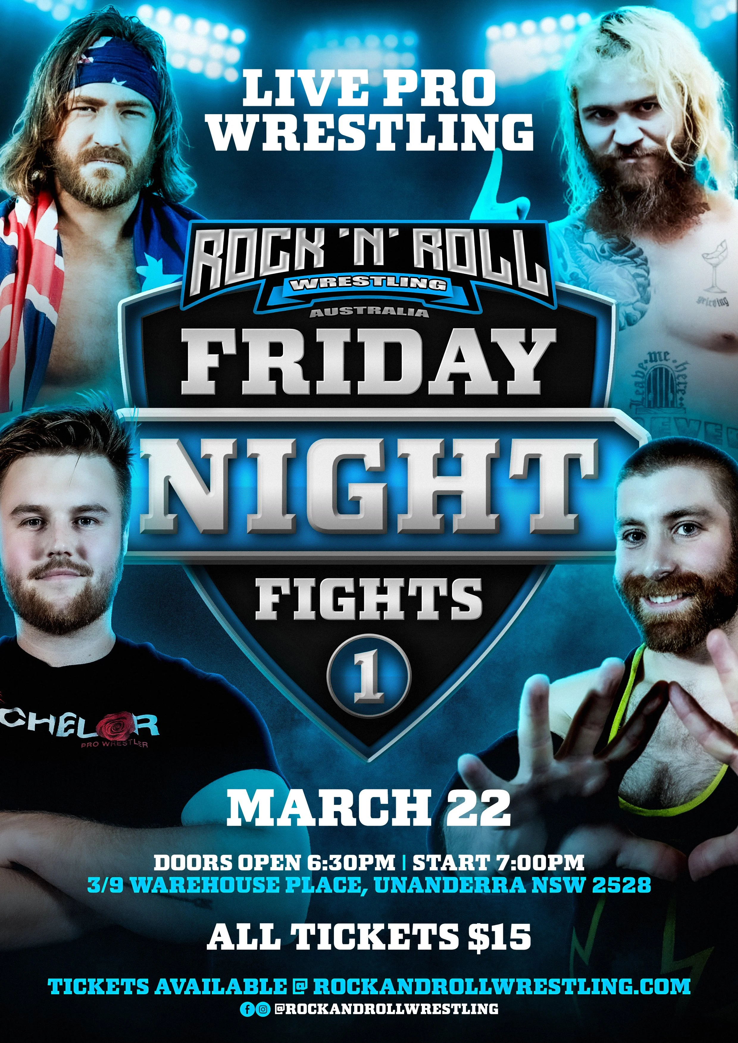 Rock 'N' Roll Wrestling Australia - Friday Night Fights 1