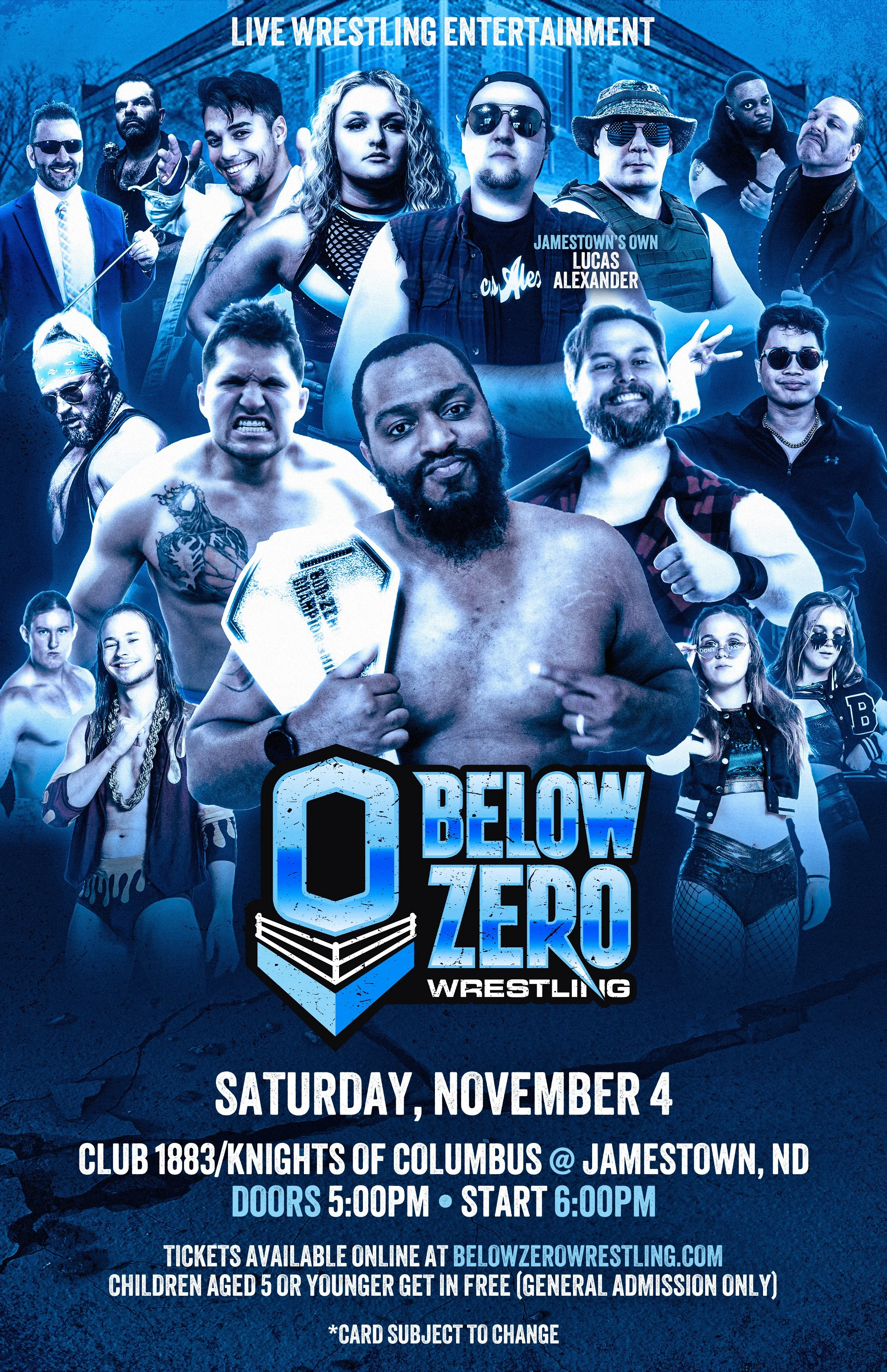 Below Zero Wrestling - November 4 @ Jamestown, ND