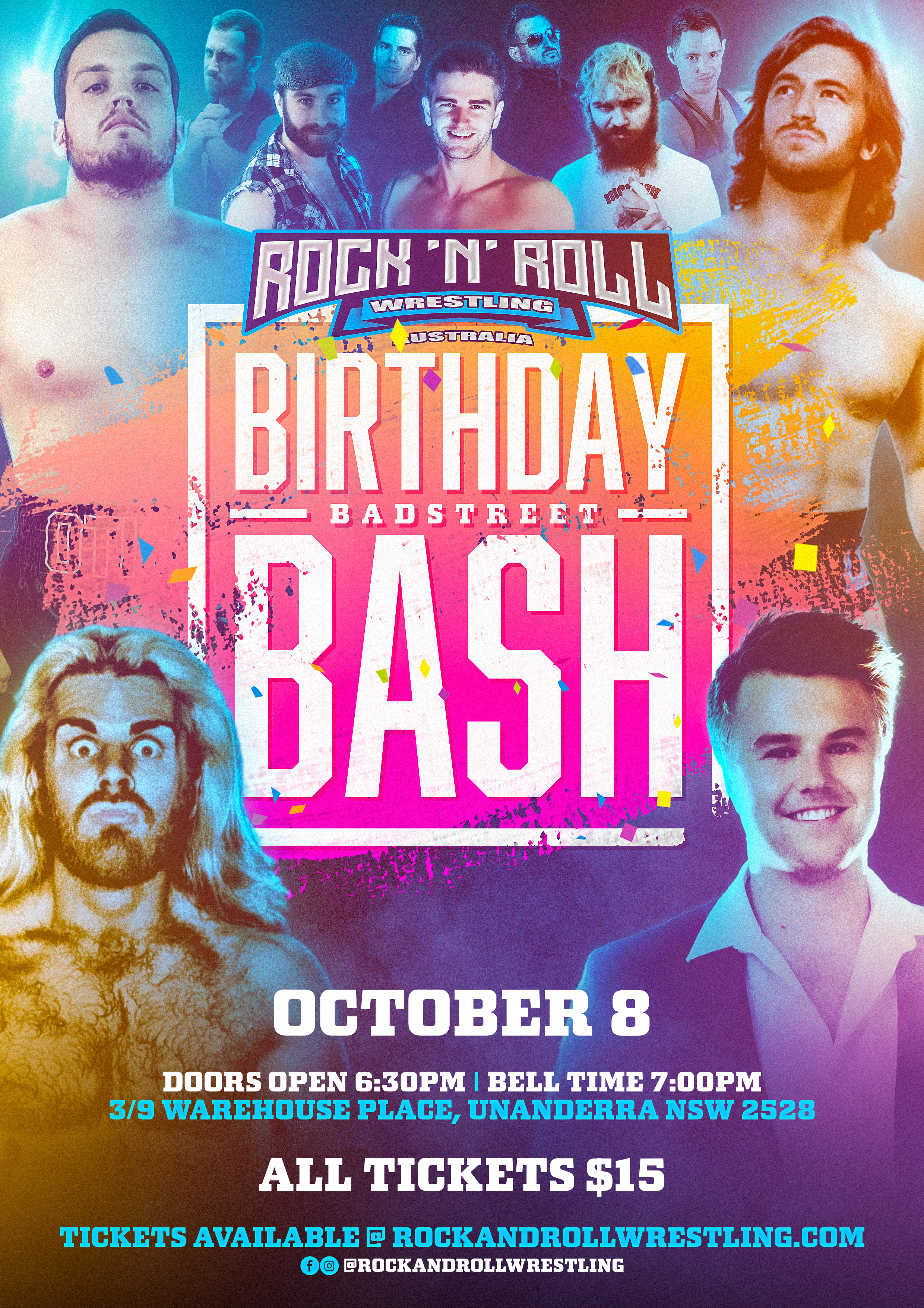 Rock 'N' Roll Wrestling Australia - Badstreet Birthday Bash