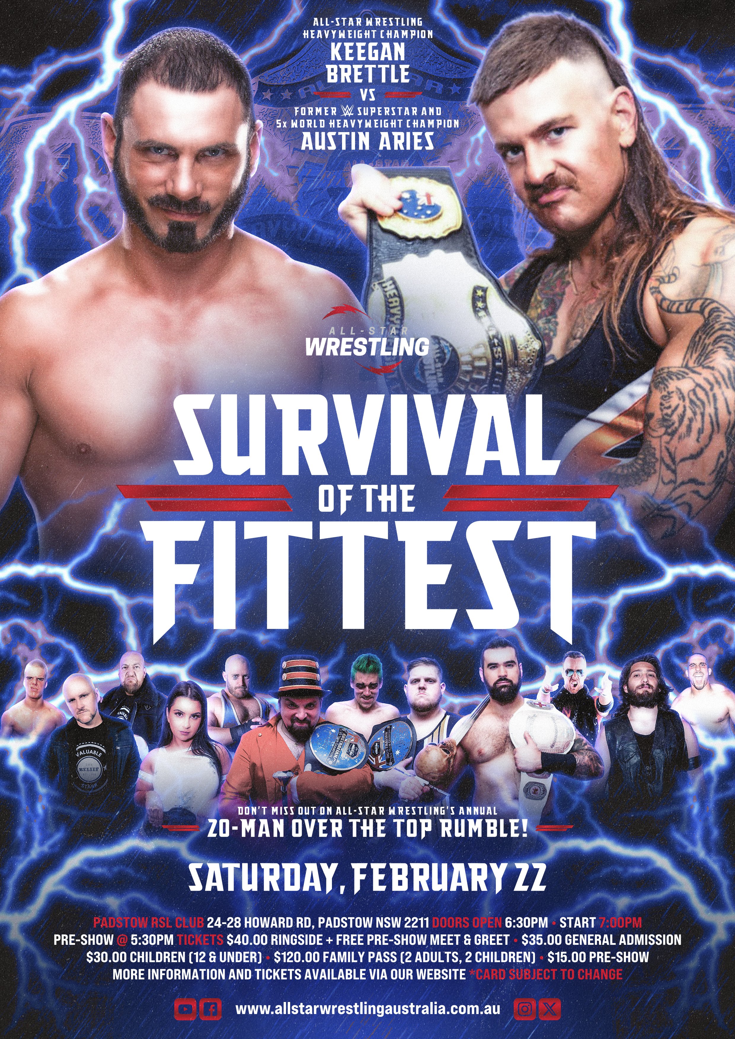 All-Star Wrestling Australia - Survival of the Fittest