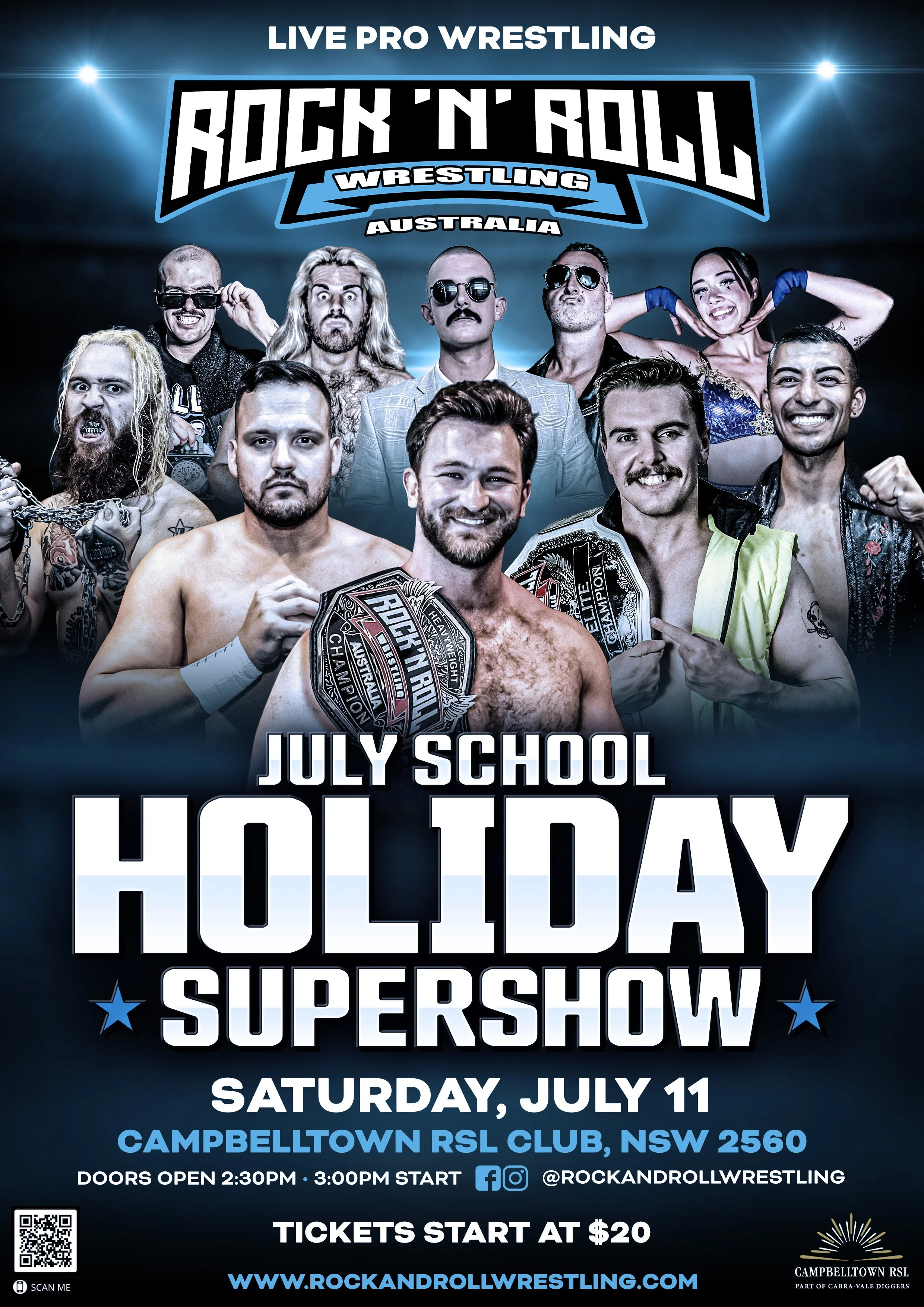 Rock 'n' Roll Wrestling Australia - July School Holiday Supershow