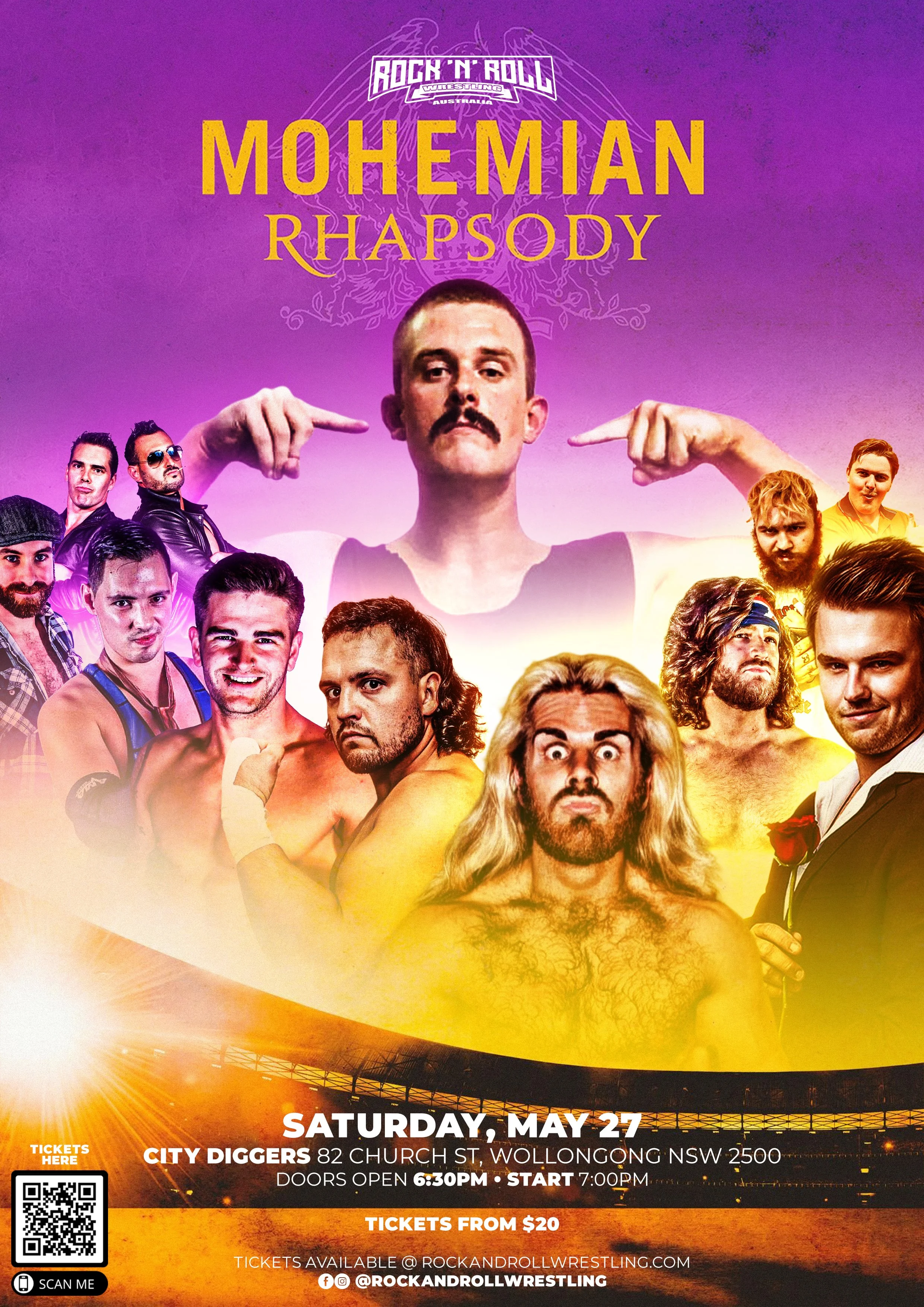 Rock 'N' Roll Wrestling Australia - MOhemian Rhapsody