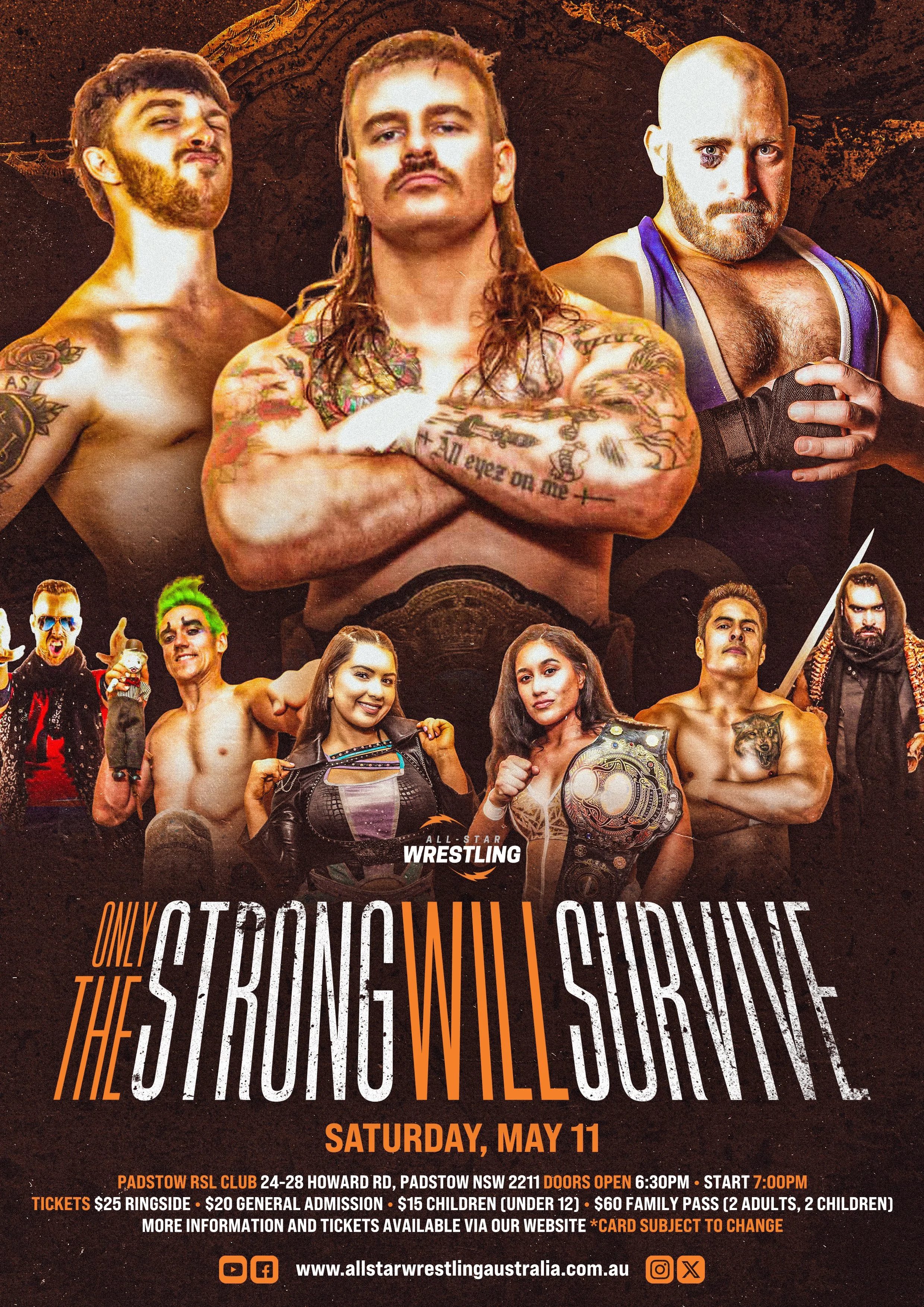 All-Star Wrestling Australia - Only the Strong Will Survive