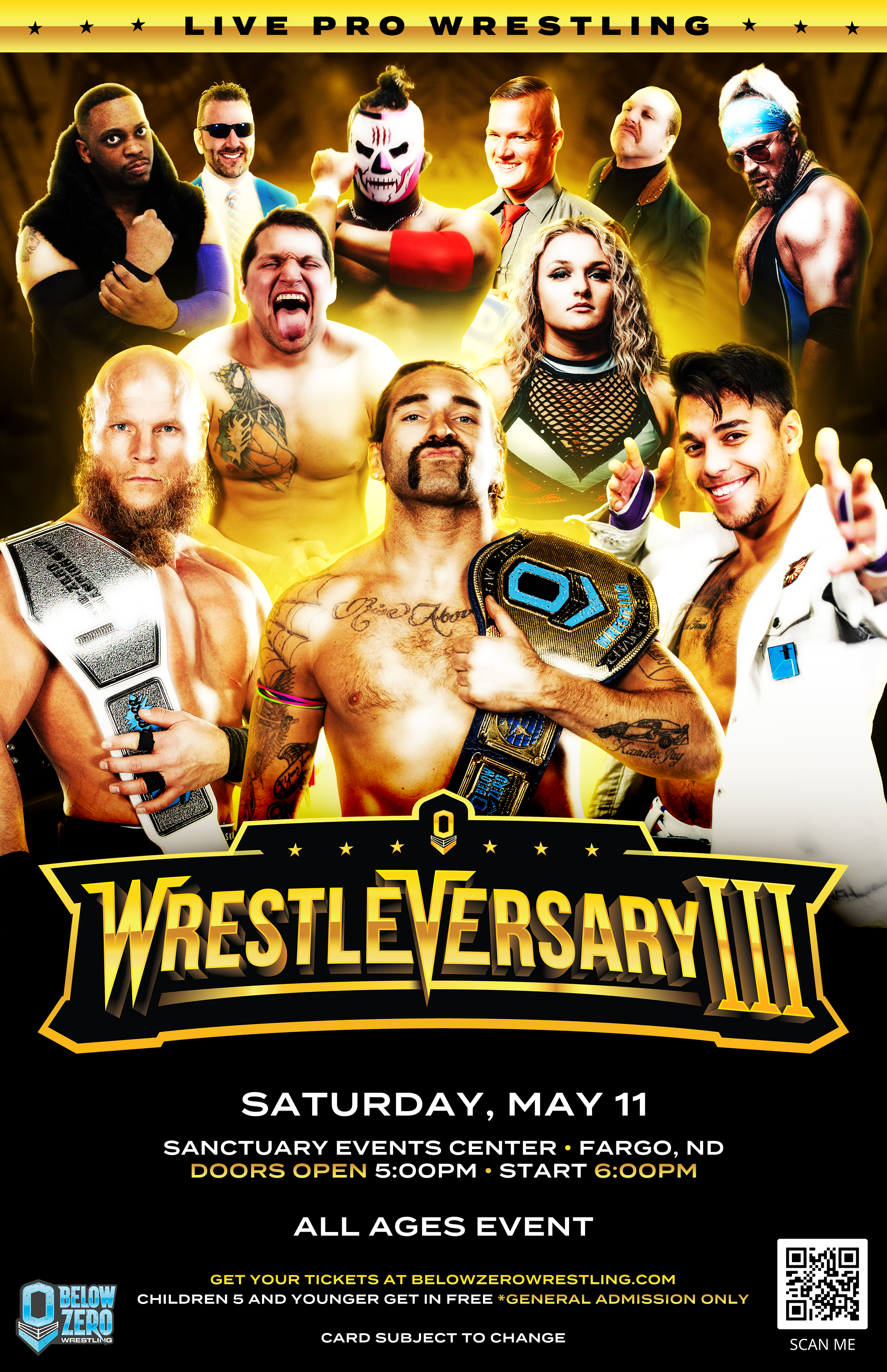 Below Zero Wrestling - WrestleVersary III