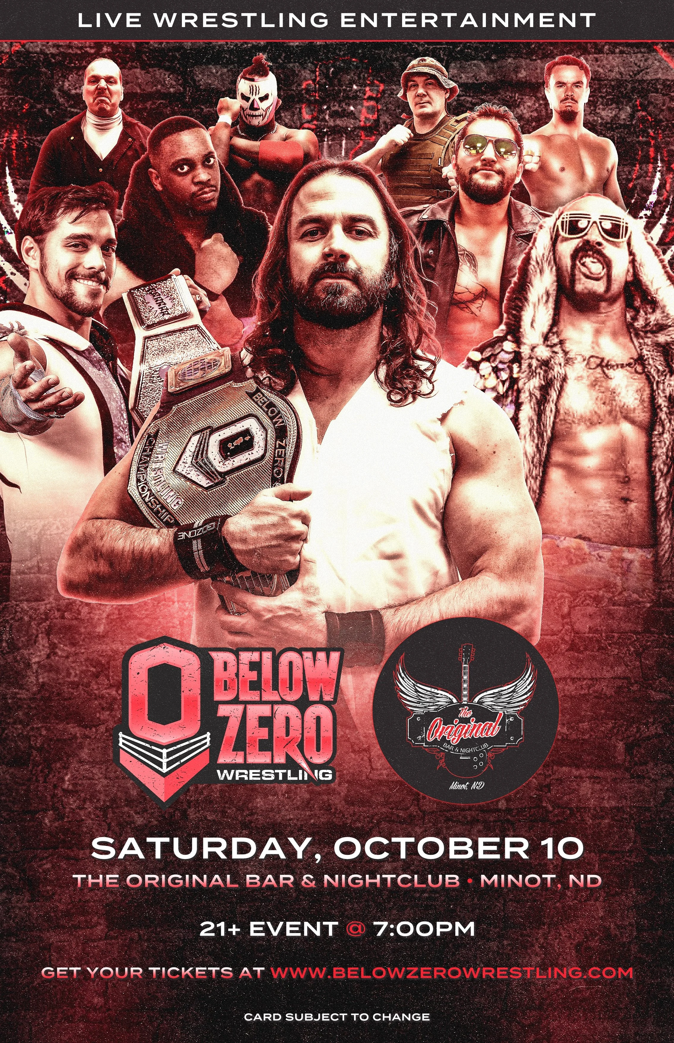 Below Zero Wrestling x The Original Bar & Nightclub