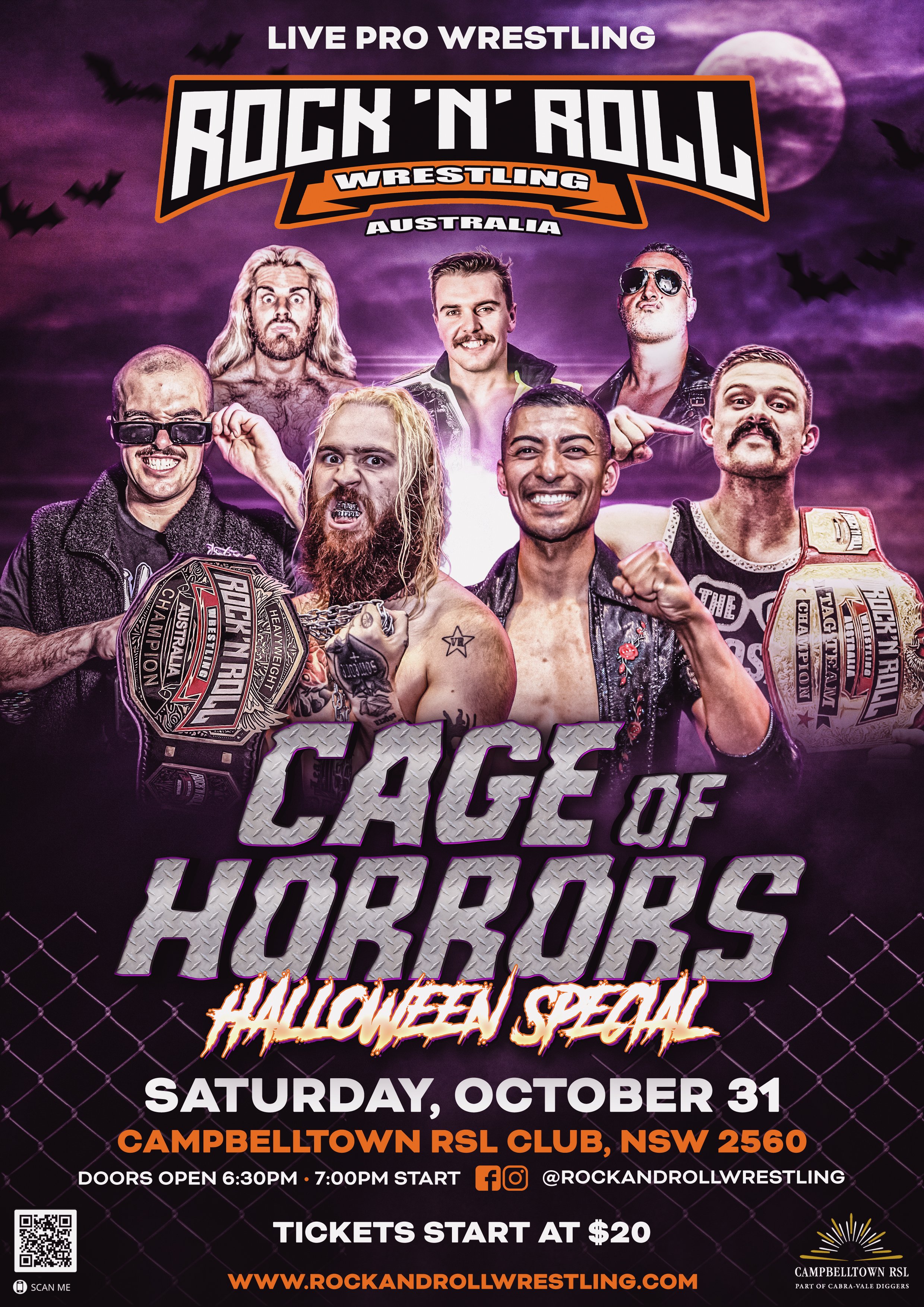 Rock 'N' Roll Wrestling Australia - Cage of Horrors: Halloween Special