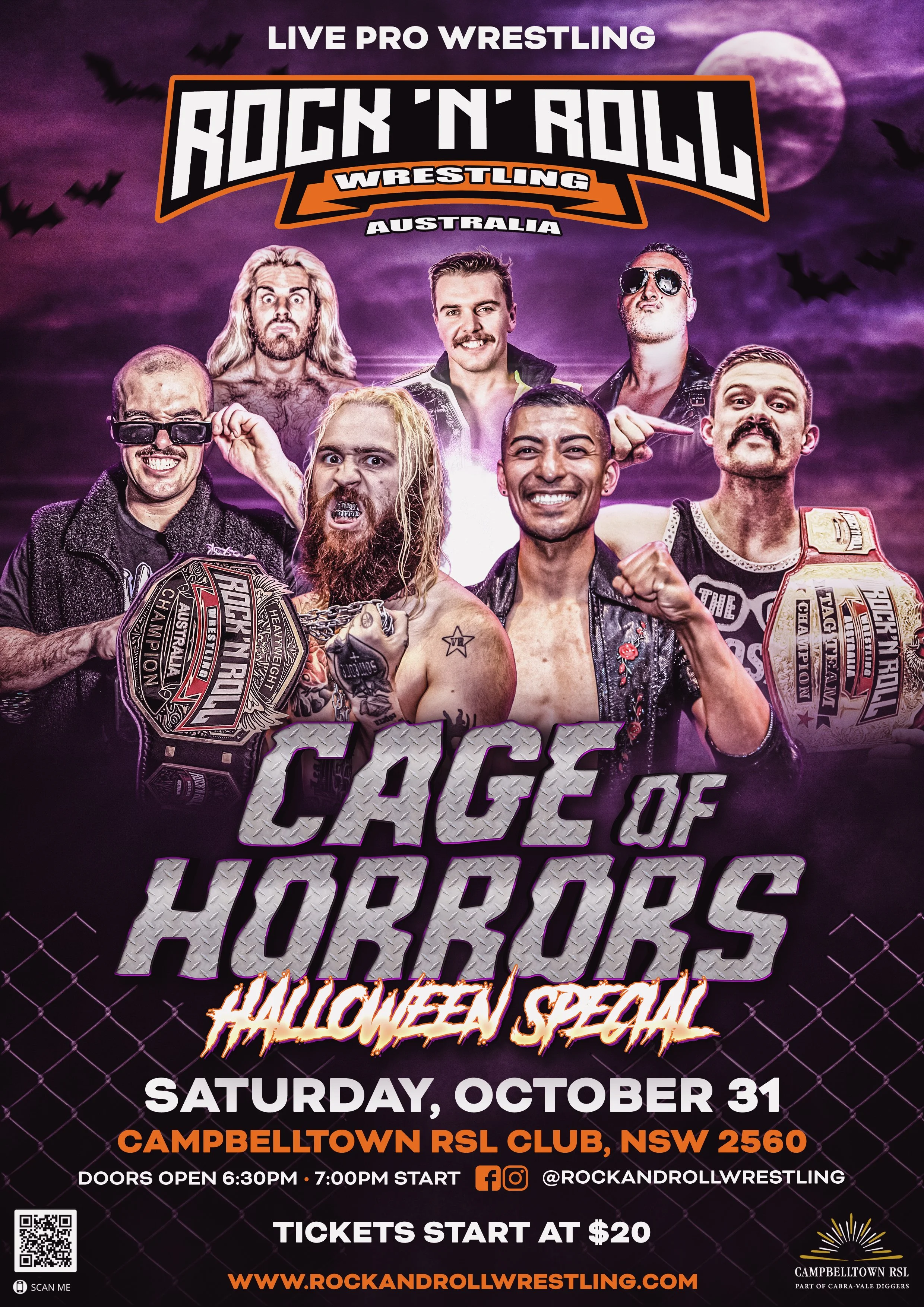 Rock 'N' Roll Wrestling Australia - Cage of Horrors: Halloween Special