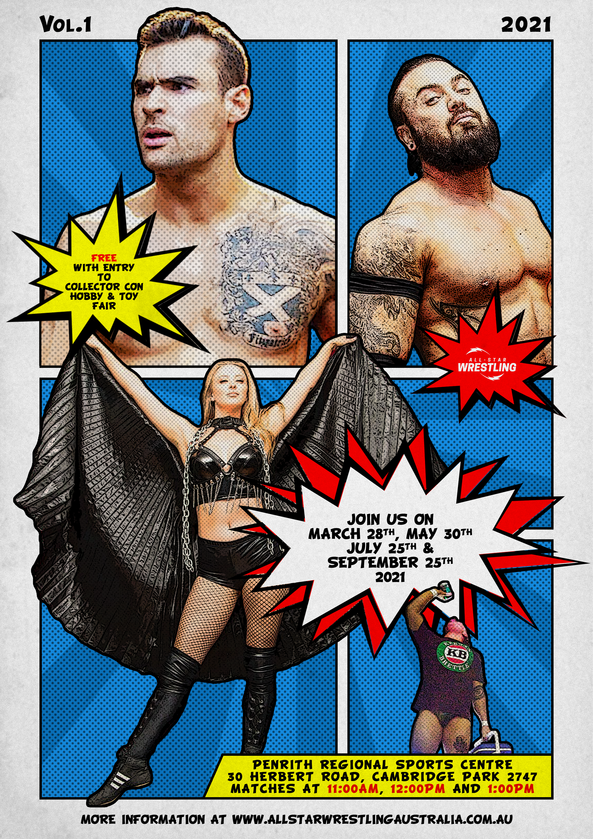 All-Star Wrestling Australia - LIVE at Collector Con!