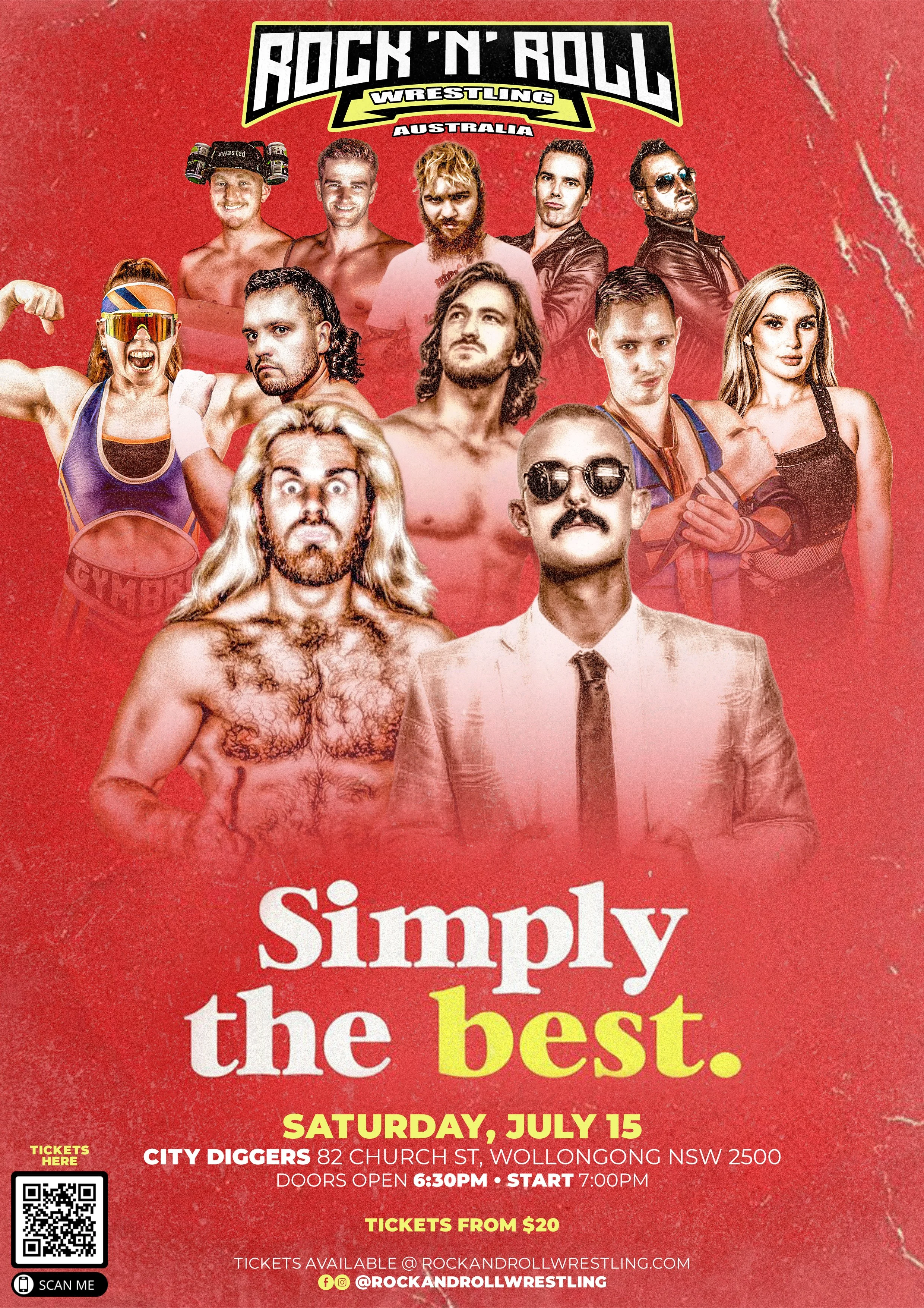 Rock 'N' Roll Wrestling Australia - Simply the Best
