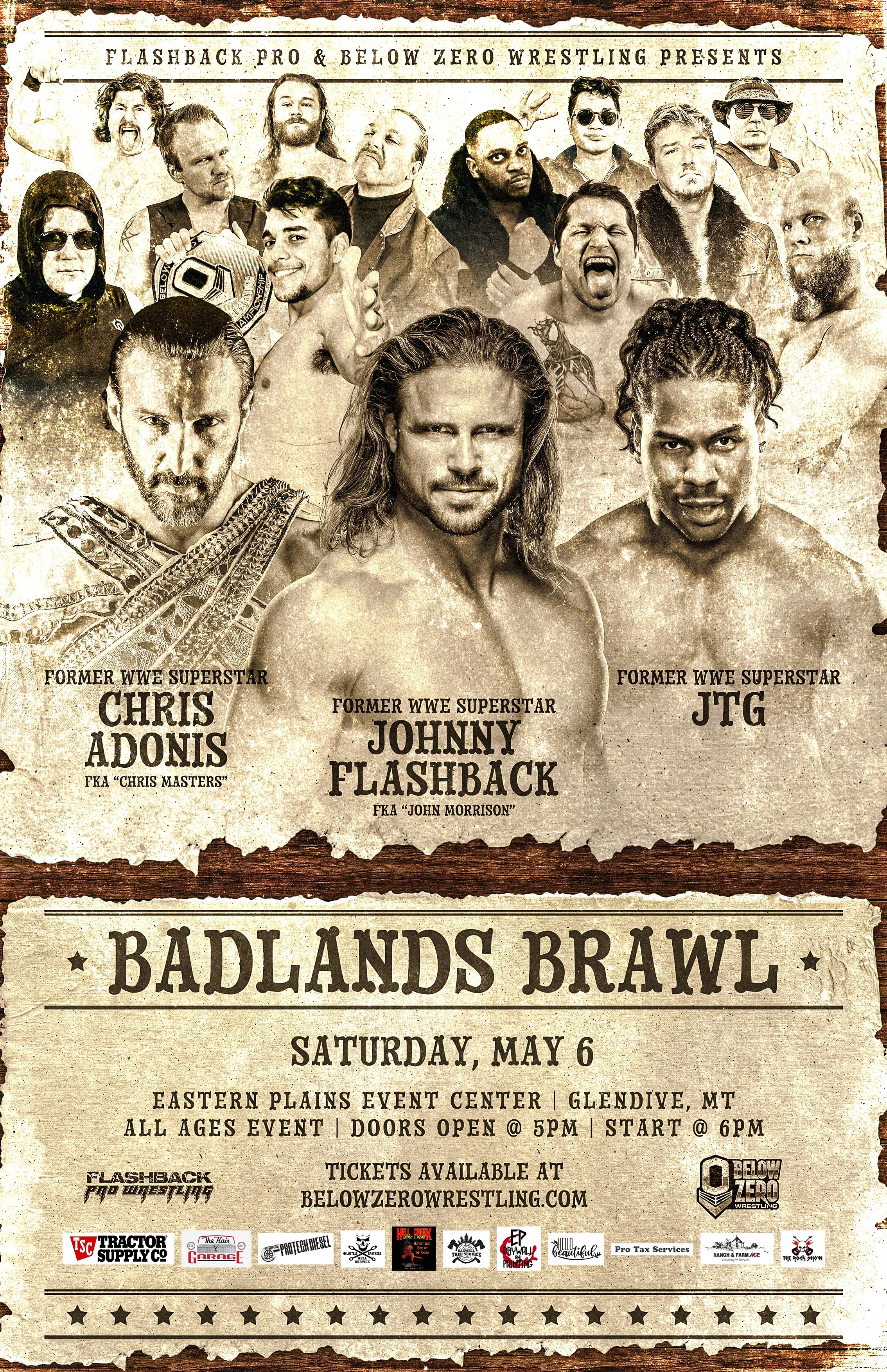 Below Zero Wrestling x Flashback Pro Wrestling - Badlands Brawl
