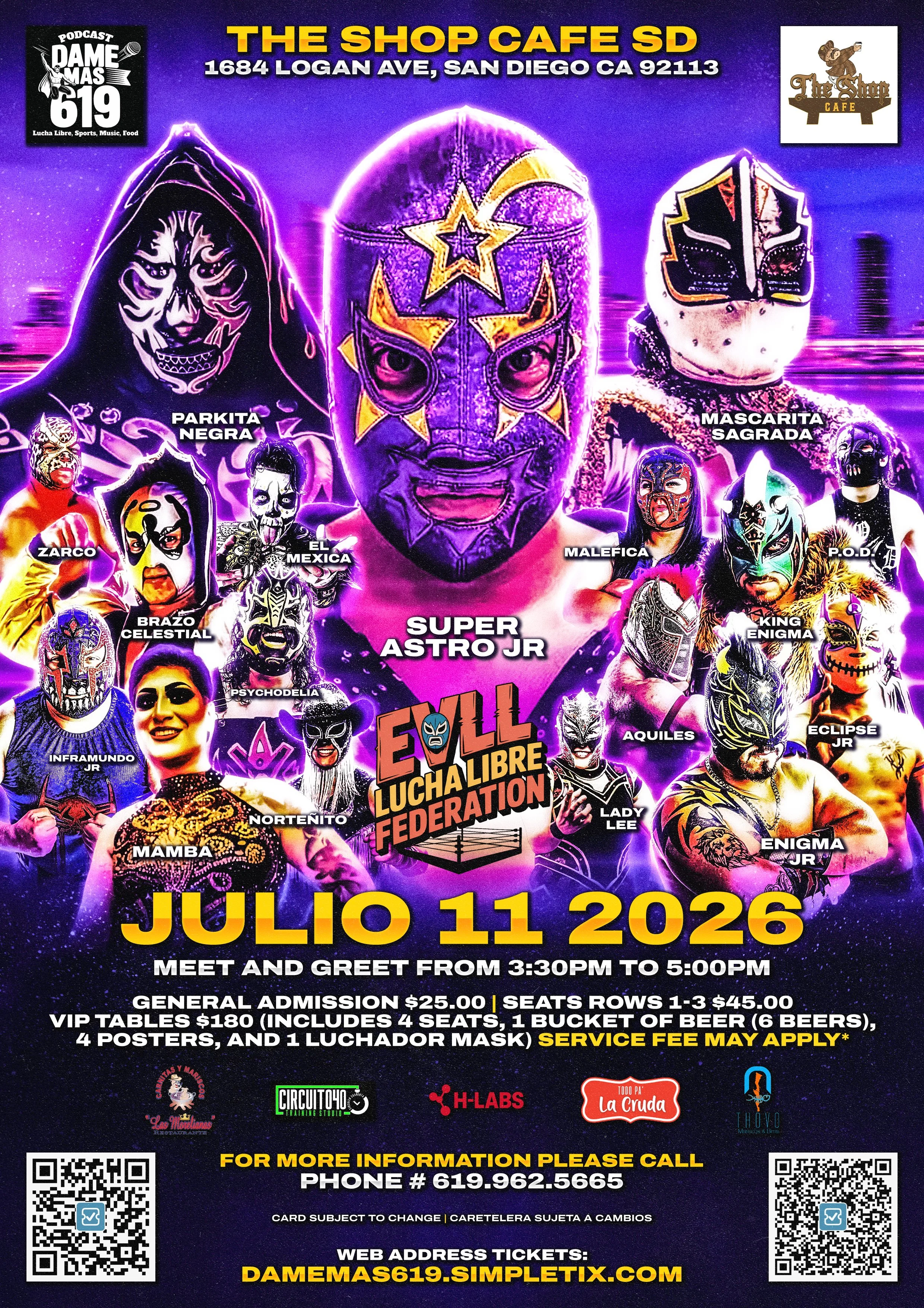 EVLL Lucha Libre Federation - Julio 11 2026