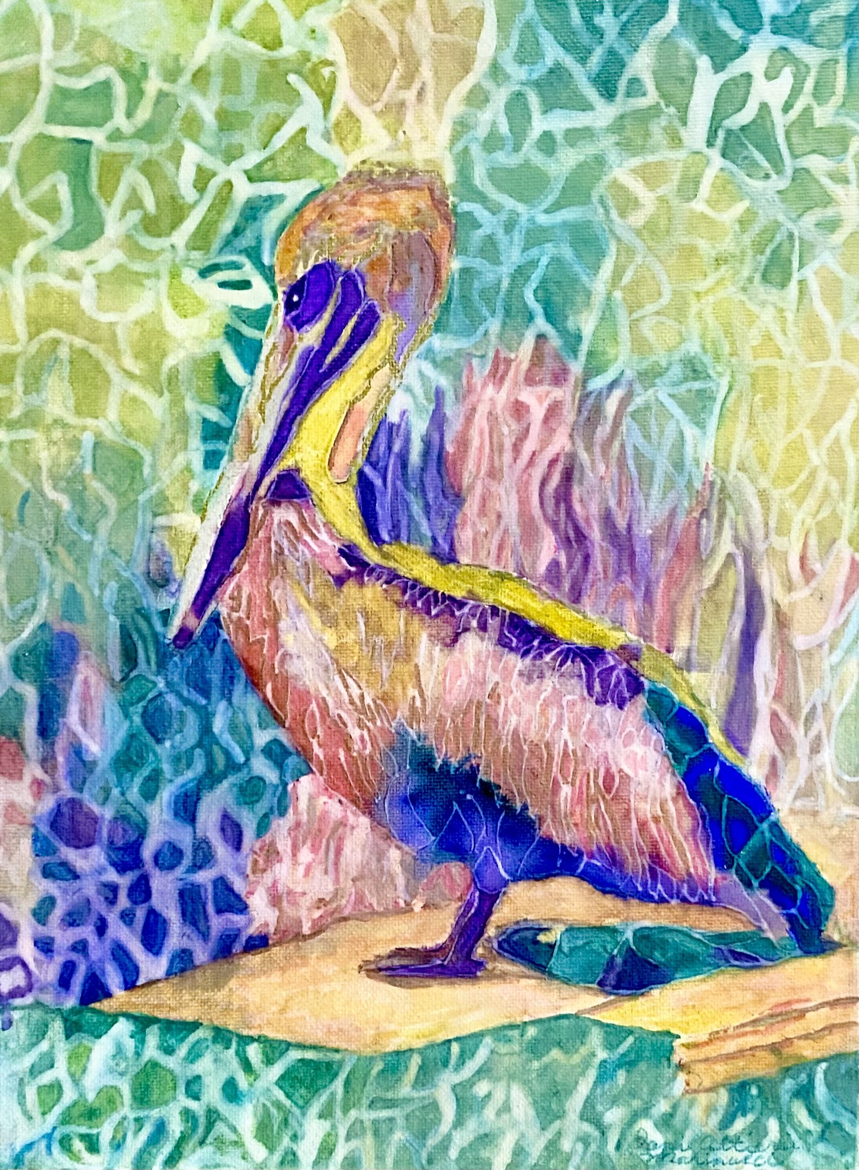 Pelican in Mosaic