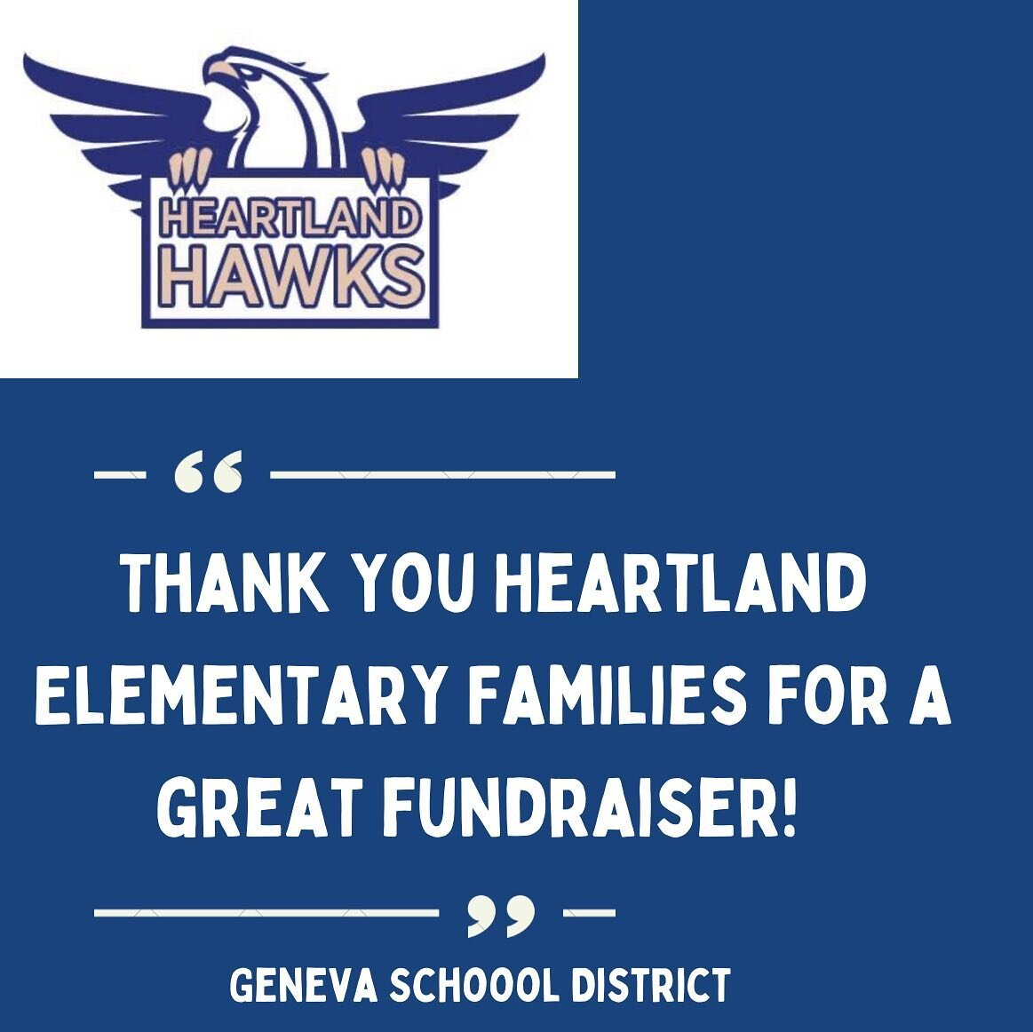 Thank You Heartland Elementary of Geneva&hellip;. for a great fundraiser yesterday. We love to feed your families and give back to the school!!