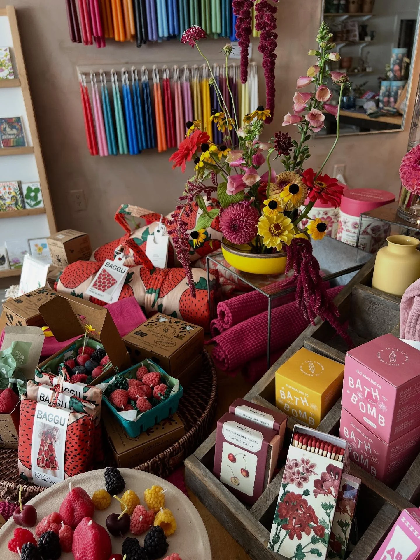 you know we had to juice up the shop for our reopening! ๐ซฃ come visit & see what's new! ๐ฉท here till 5 today & tomorrow. ๐