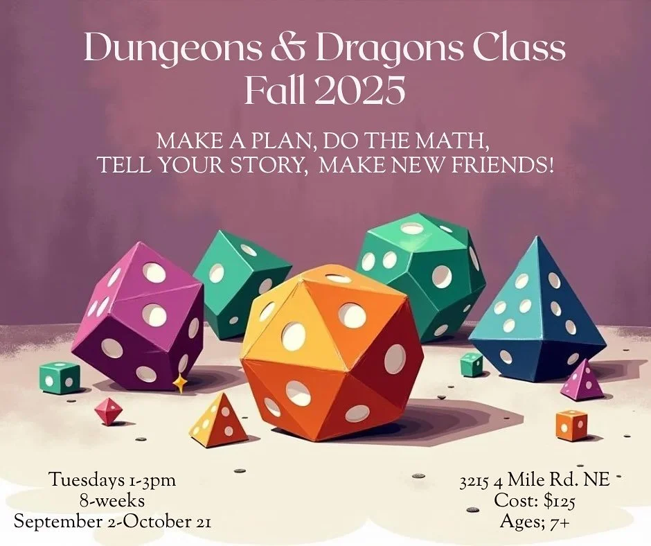🎲✨ New This Fall at Blue Bridge! ✨🎲

Calling all young adventurers, storytellers, and Pok&eacute;mon fans...

This fall, we&rsquo;re launching our Dungeons &amp; Dragons program! we&rsquo;re including collaborative storytelling, creative problem-so