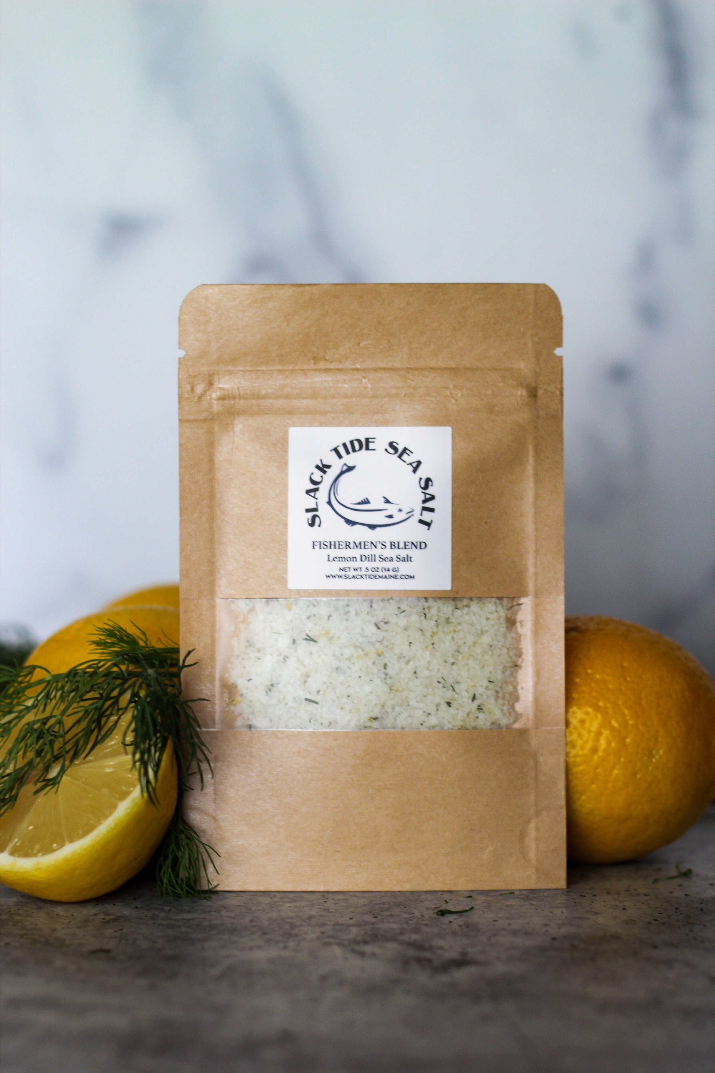 Fishermen's Blend Lemon Dill Sea Salt- Slack Tide Sea Salt