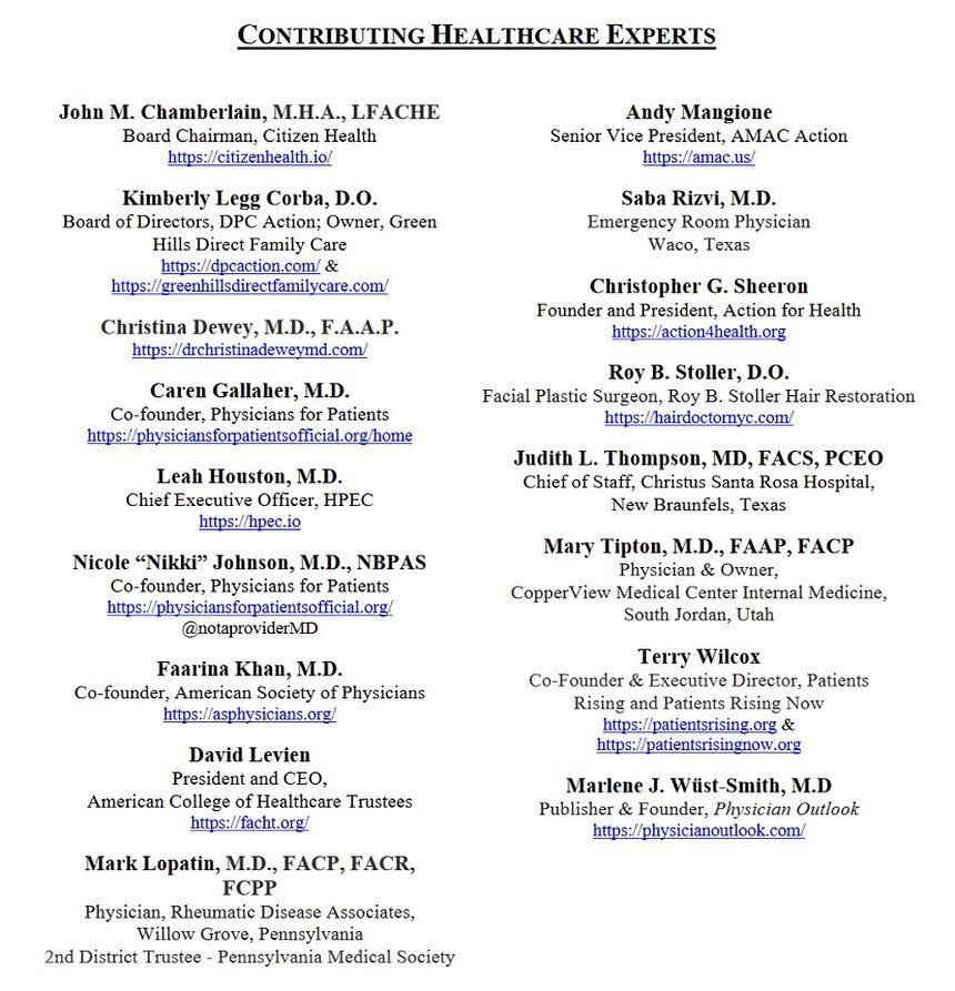 🚨 Our President @cgsheeron is honored to be one of the contributing #healthcare experts for #Free2Care&rsquo;s new position paper, which was issued today! Link in bio for the full paper. And be sure to check out pgs. 59-61 for the latest on #surpris